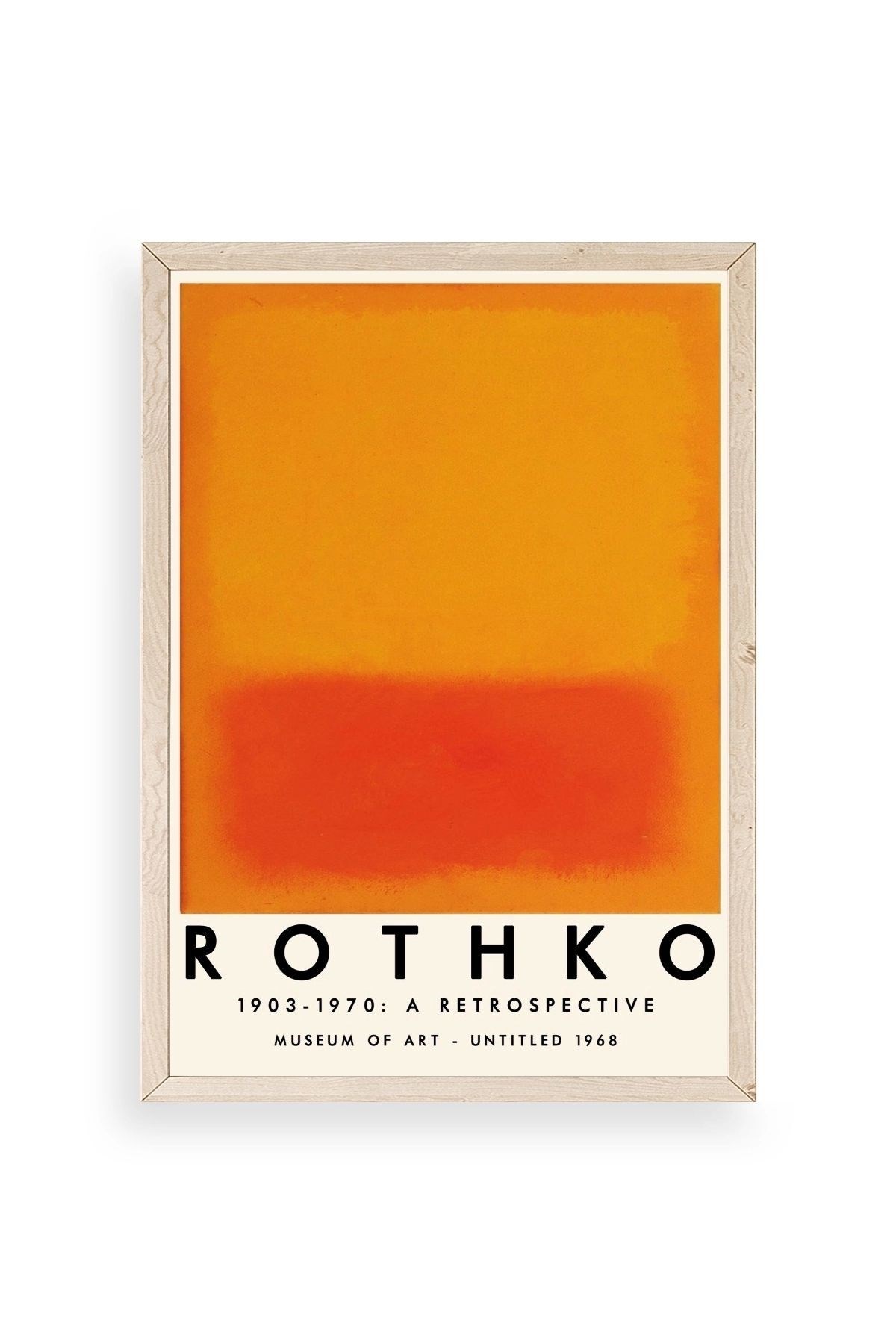 Rothko Ahşap Çerçeveli Tablo 23 x 30