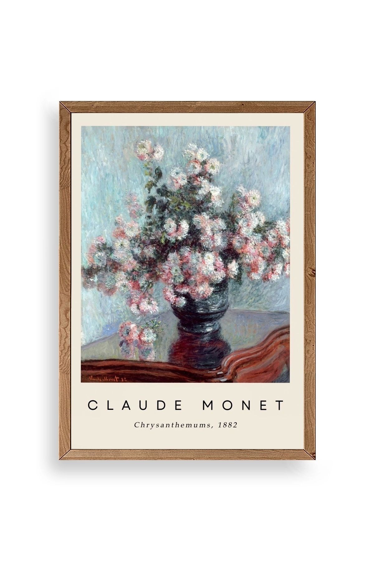 Claude Monet Ahşap Çerçeveli Tablo 30 x 42