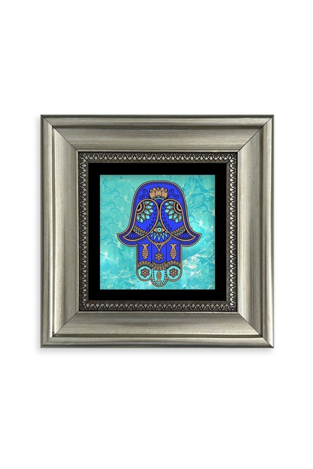 Fatma Ana Eli Çerçeveli Taş Tablo 20 cm