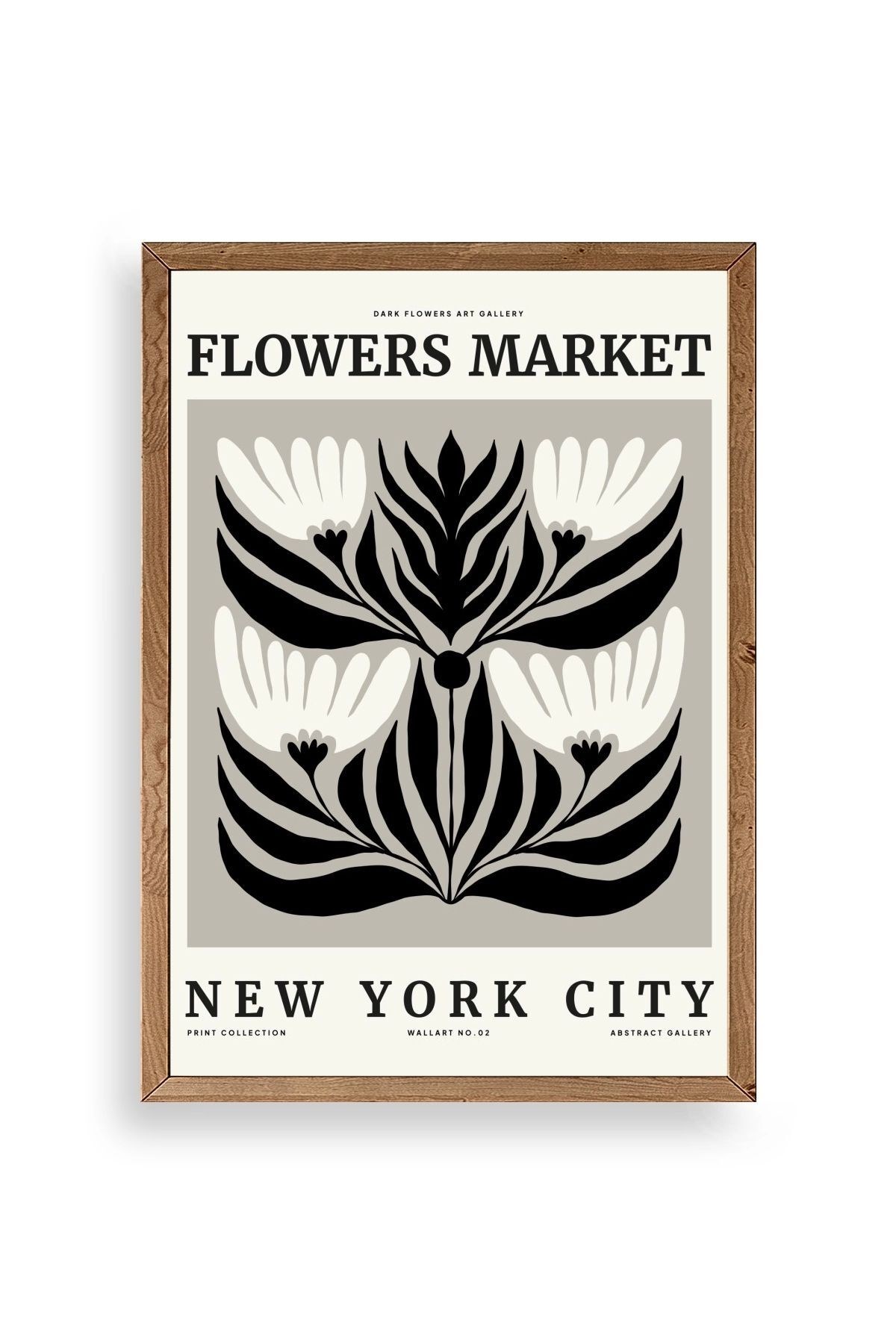 Çiçek Ahşap Çerçeveli Tablo 23 x 30