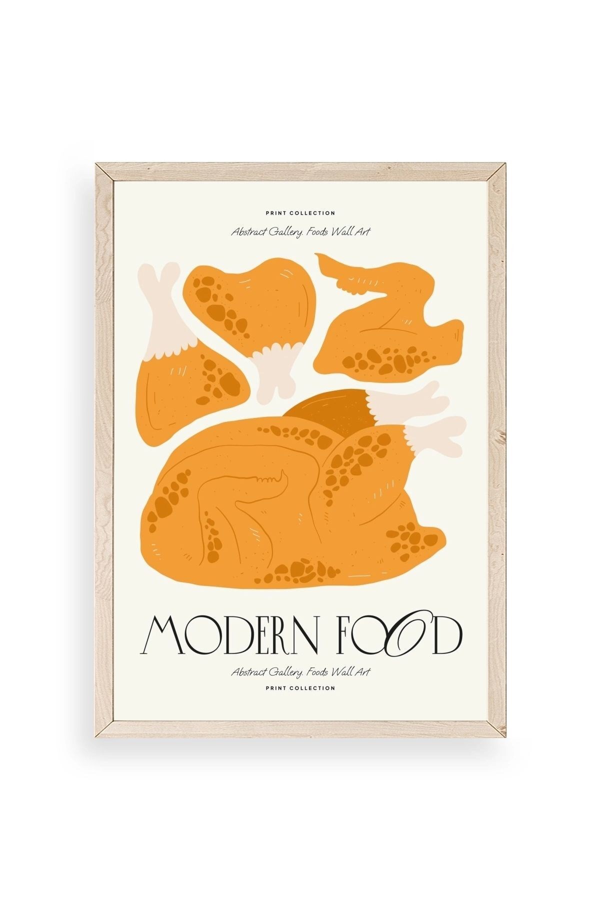 Tavuk Ahşap Çerçeveli Tablo 30 x 42