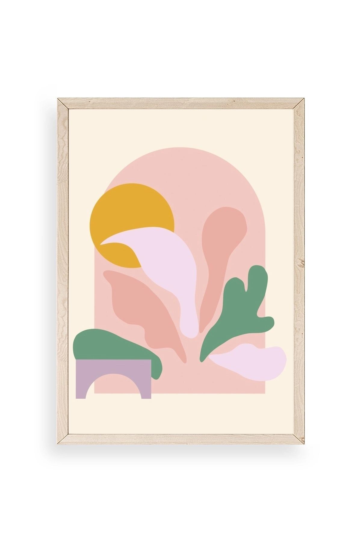 Modern Ahşap Çerçeveli Tablo 30 x 42