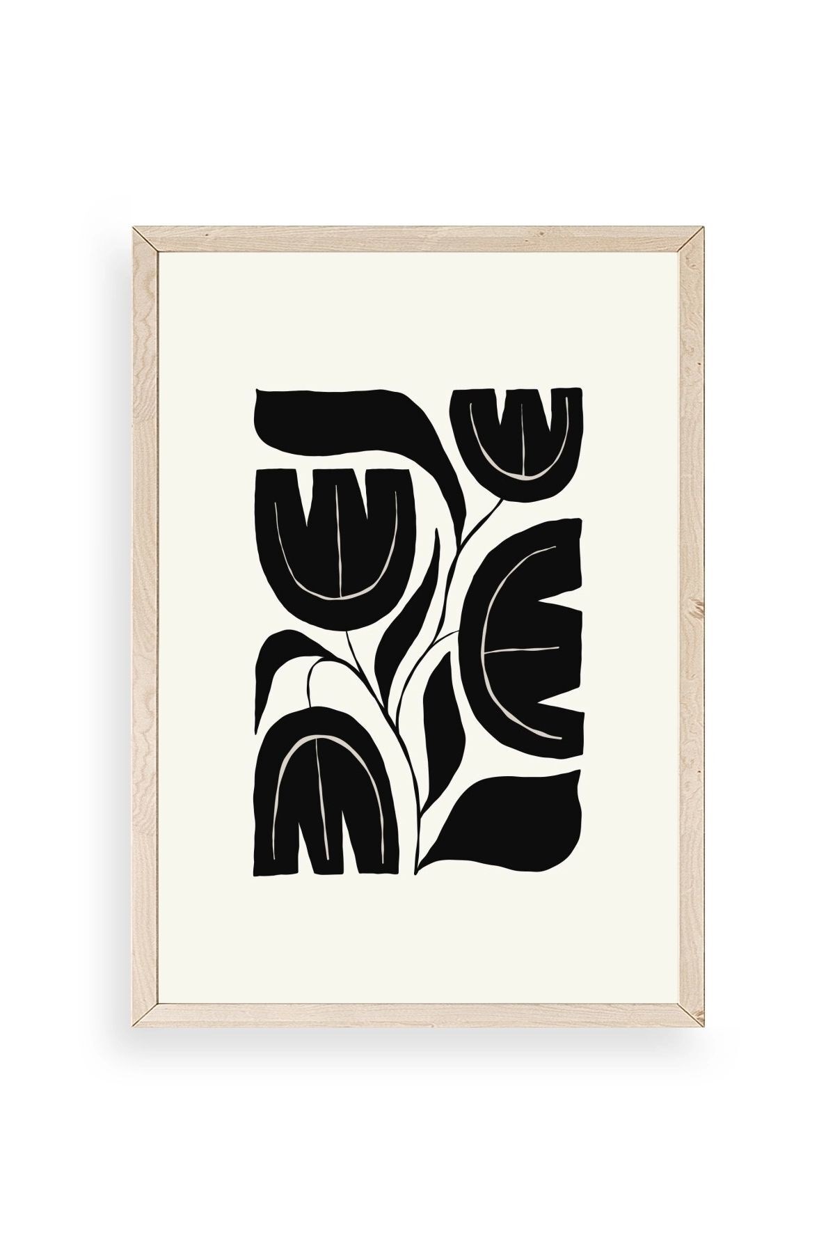 Çiçek Ahşap Çerçeveli Tablo 23 x 30