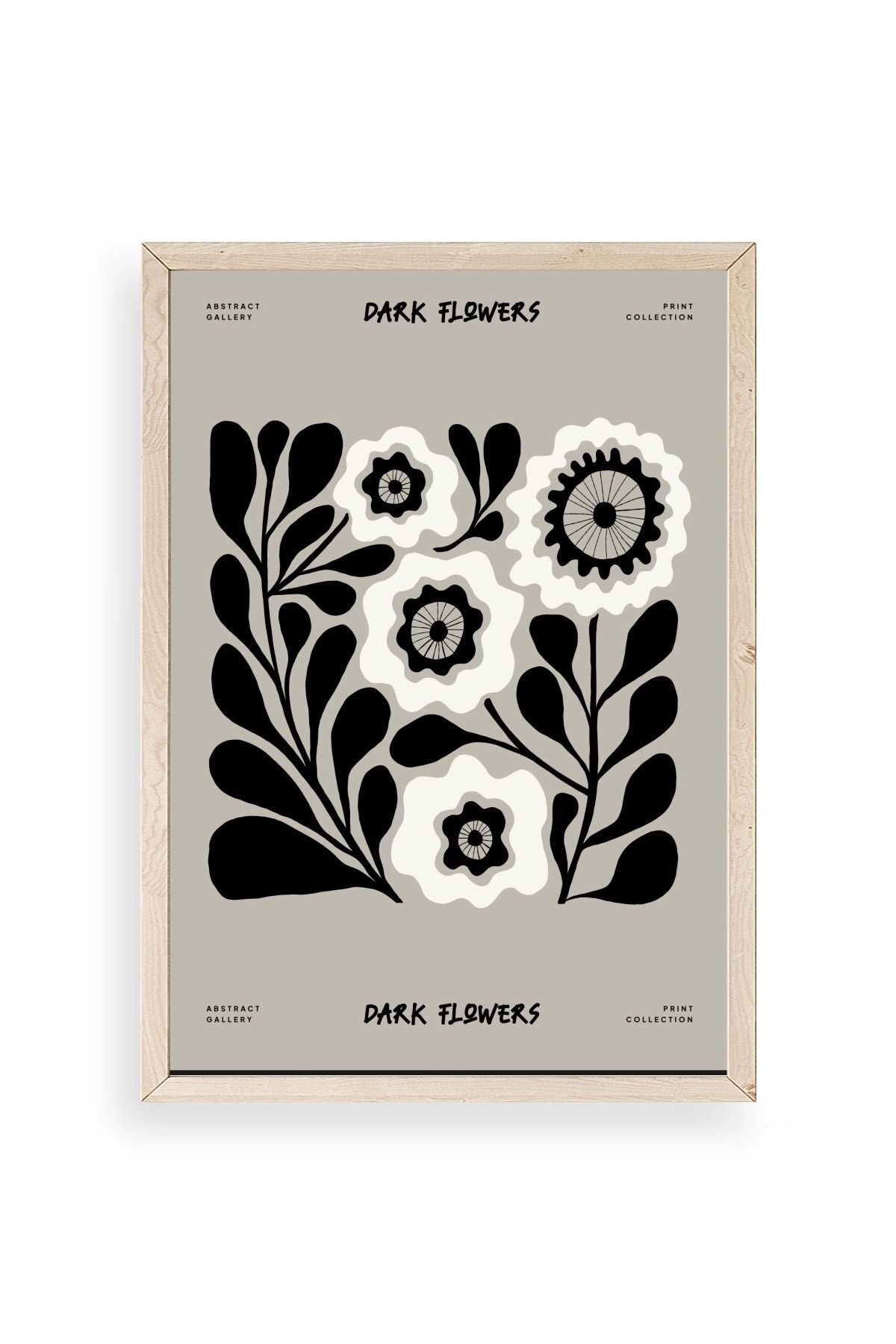 Çiçek Ahşap Çerçeveli Tablo 17 x 23