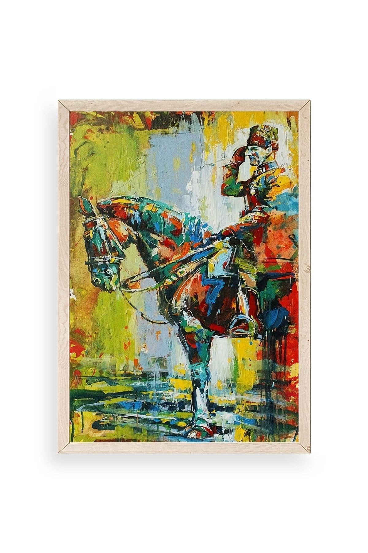 Atatürk Ahşap Çerçeveli Tablo 30 x 42