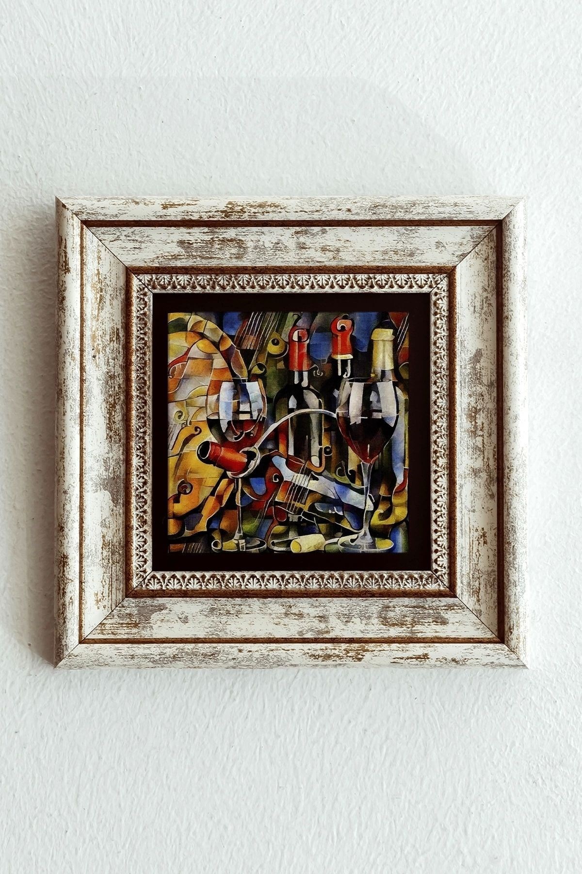 Çerçeveli Taş Tablo , Çerçeveli Taş Duvar Dekoru-enkcrcvtbl-00196 20 cm