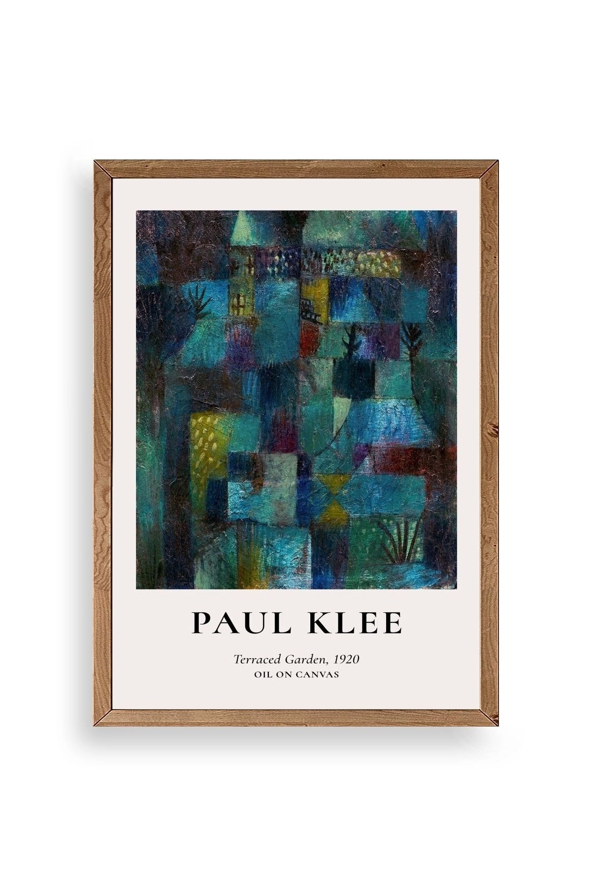 Paul Klee Ahşap Çerçeveli Tablo 17 x 23