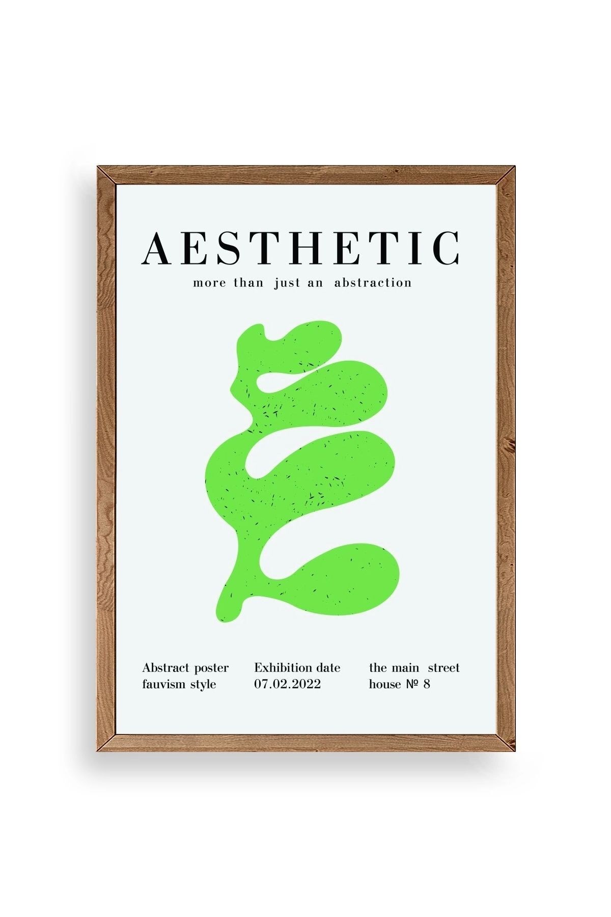 Modern Ahşap Çerçeveli Tablo 30 x 42