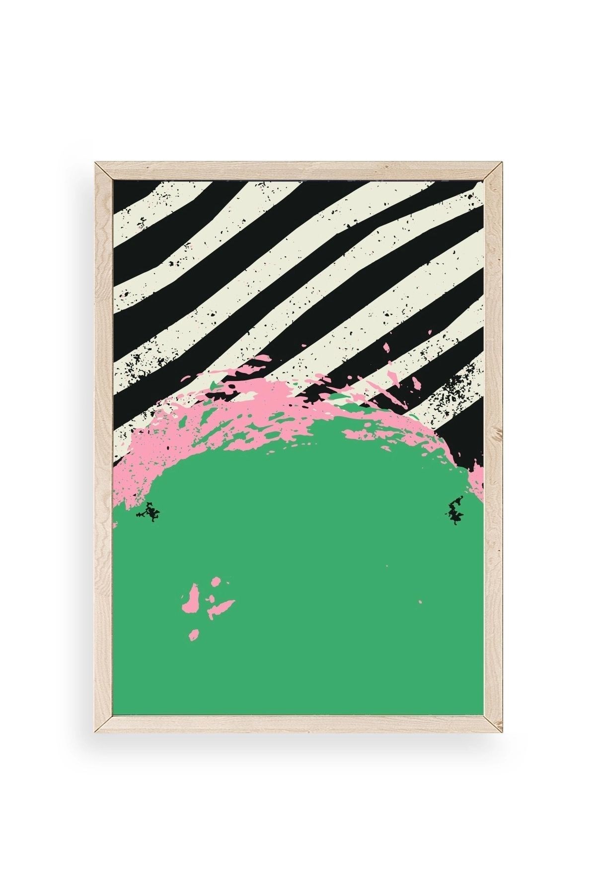 Modern Ahşap Çerçeveli Tablo 17 x 23