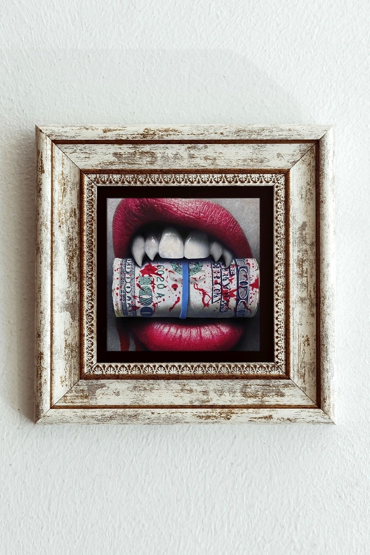 Çerçeveli Taş Tablo , Çerçeveli Taş Duvar Dekoru-enkcrcvtbl-00202 20 cm