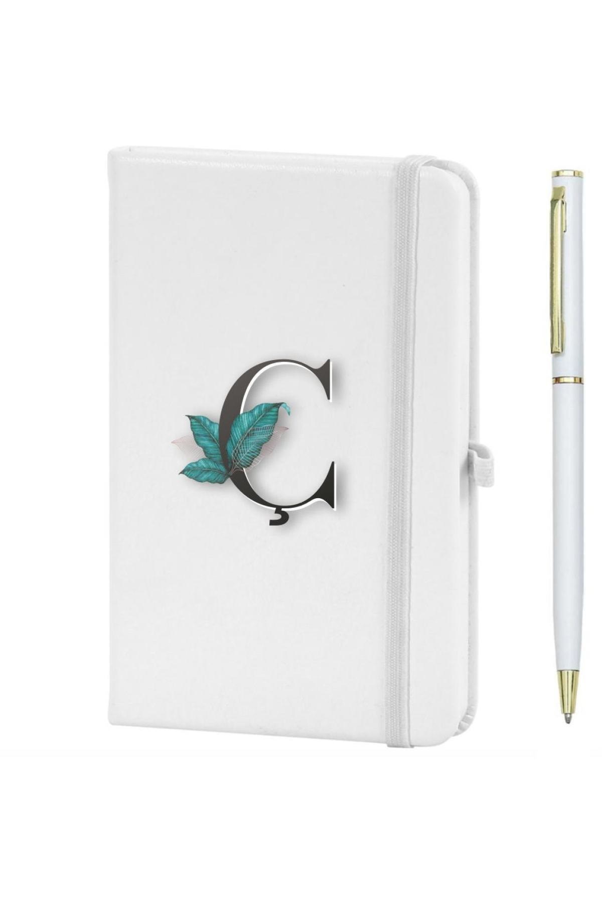 Ç Harfi Çiçek Baskılı Defter