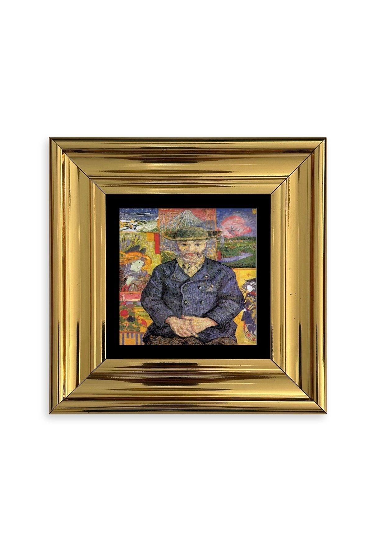Van Gogh Çerçeveli Taş Tablo 20 cm