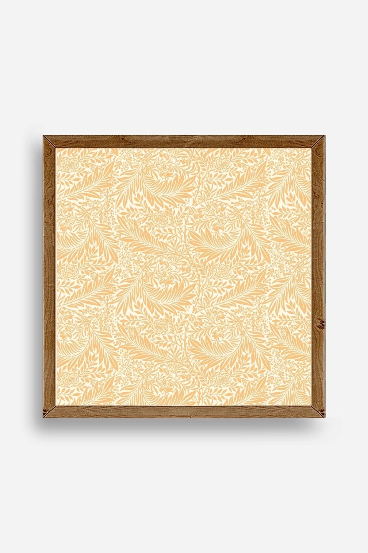 Yaprak Ahşap Çerçeveli Tablo 50 x 50