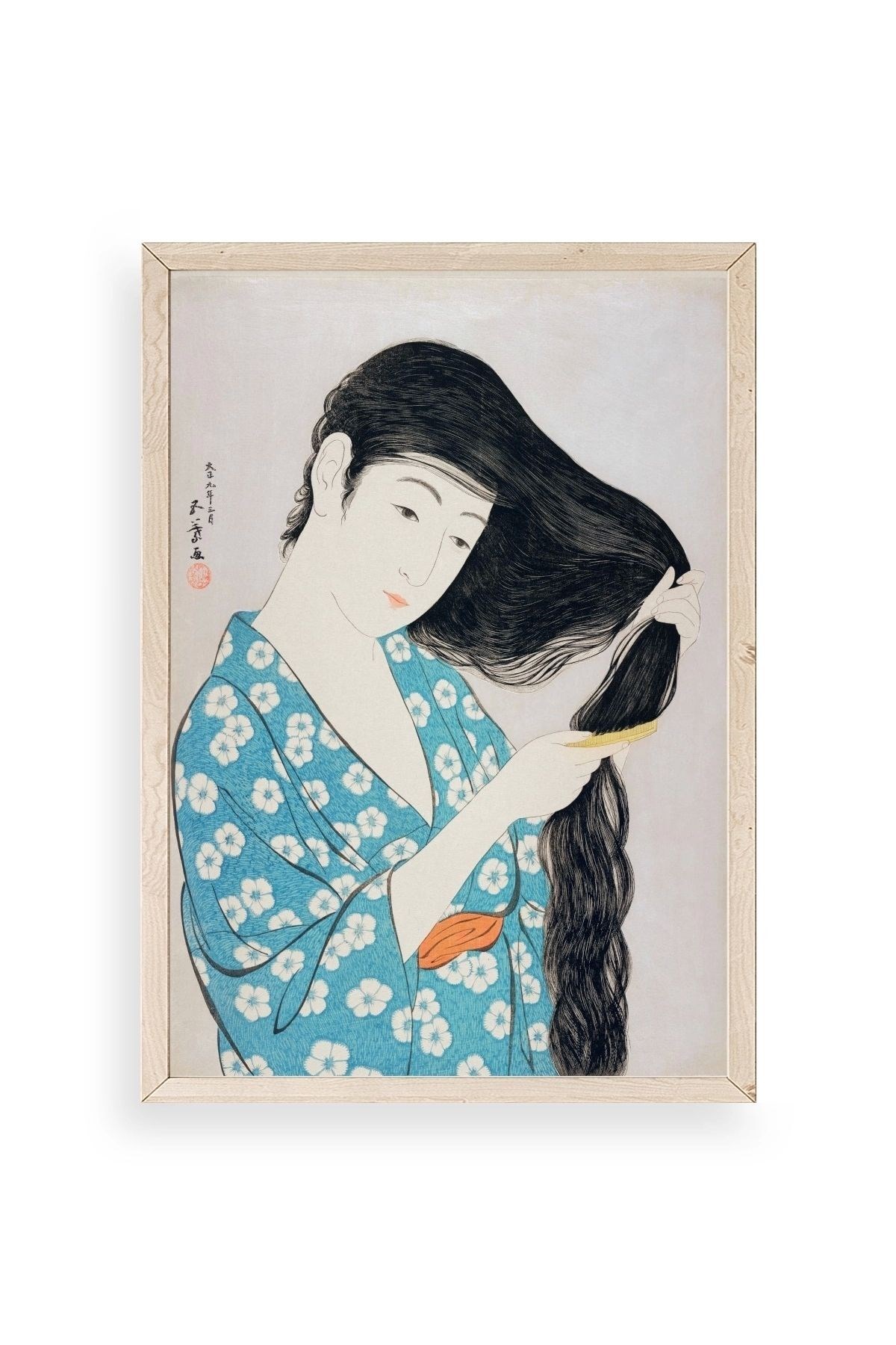 Hashiguchi Goyo Ahşap Çerçeveli Tablo 50 x 70