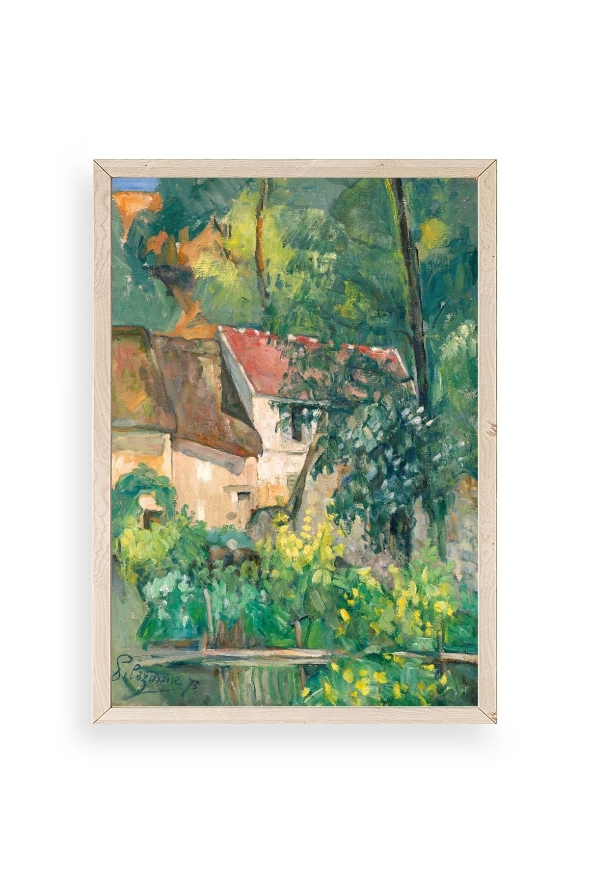 Paul Cezenne Kalender Ahşap Çerçeveli Tablo 50 x 70