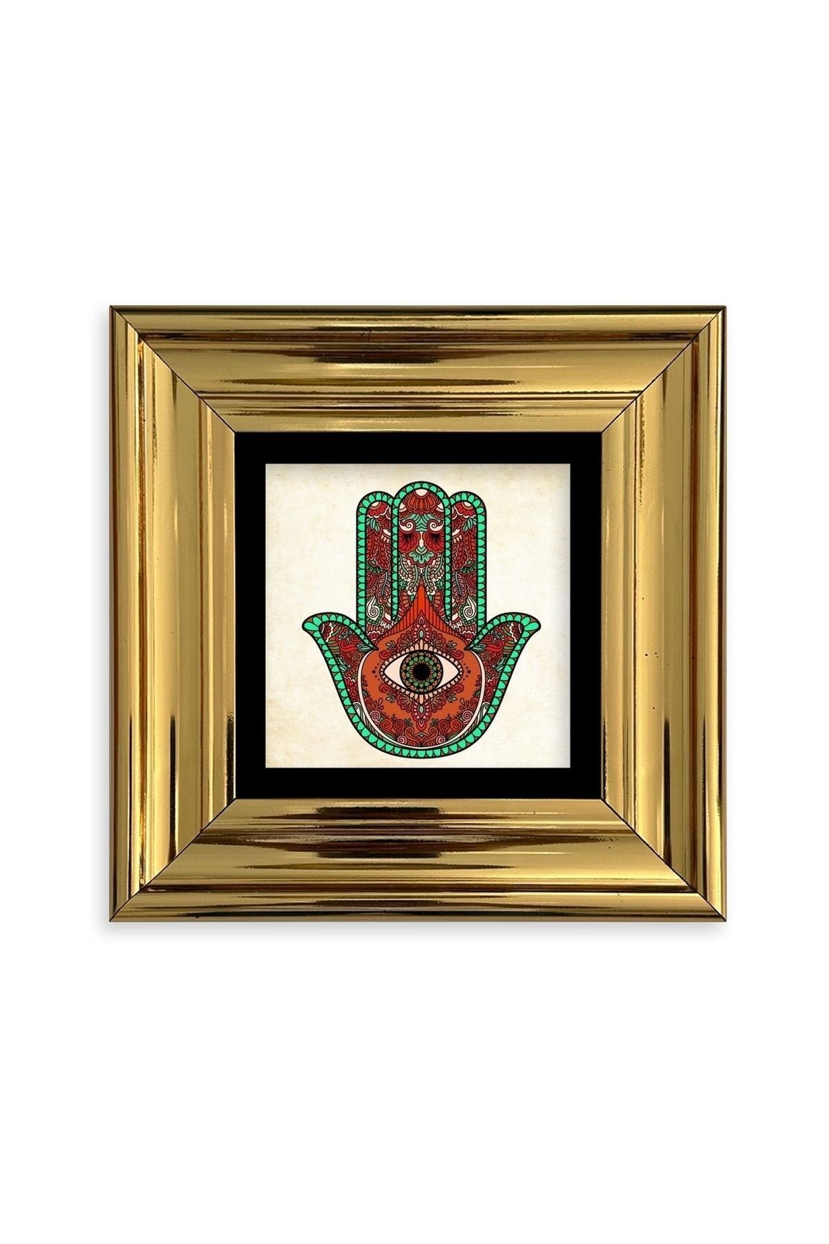 Fatma Ana Eli Çerçeveli Taş Tablo 20 cm