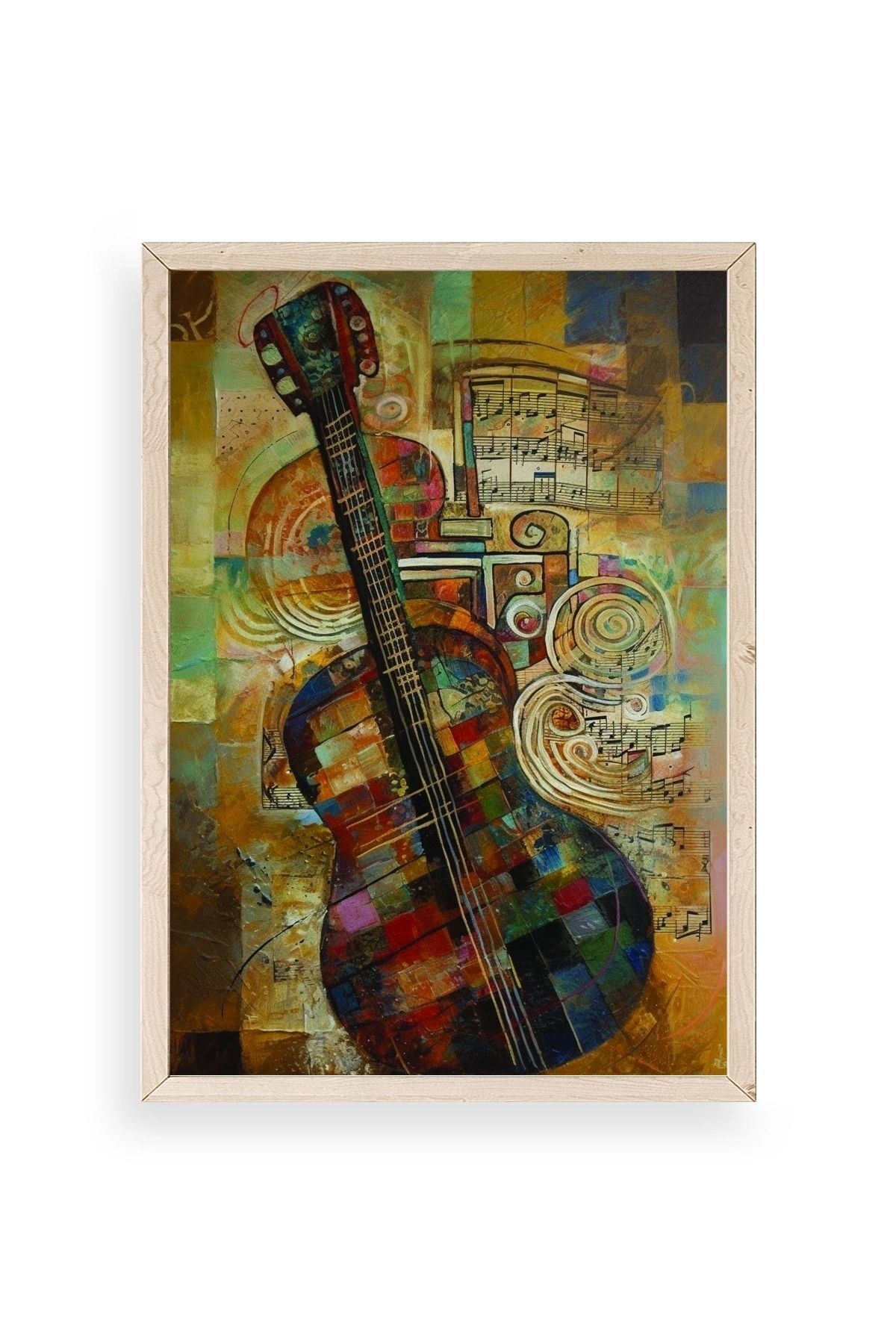 Keman Ahşap Çerçeveli Tablo 30 x 42