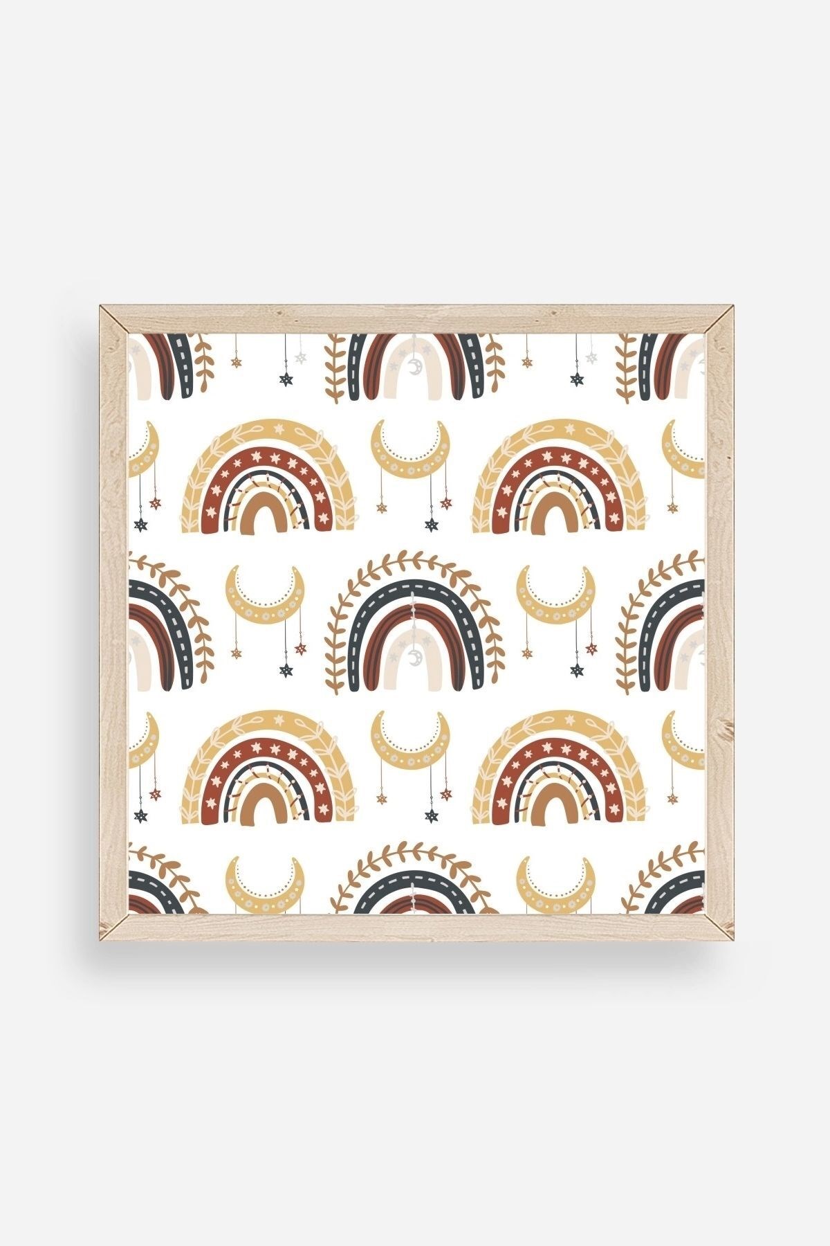 Gökkuşağı Ahşap Çerçeveli Tablo 23 x 23