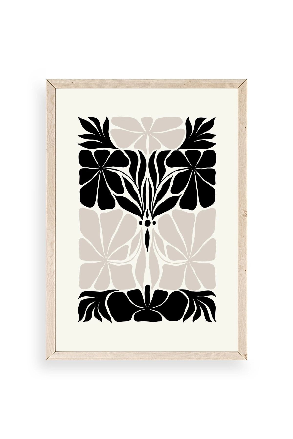 Çiçek Ahşap Çerçeveli Tablo 30 x 42