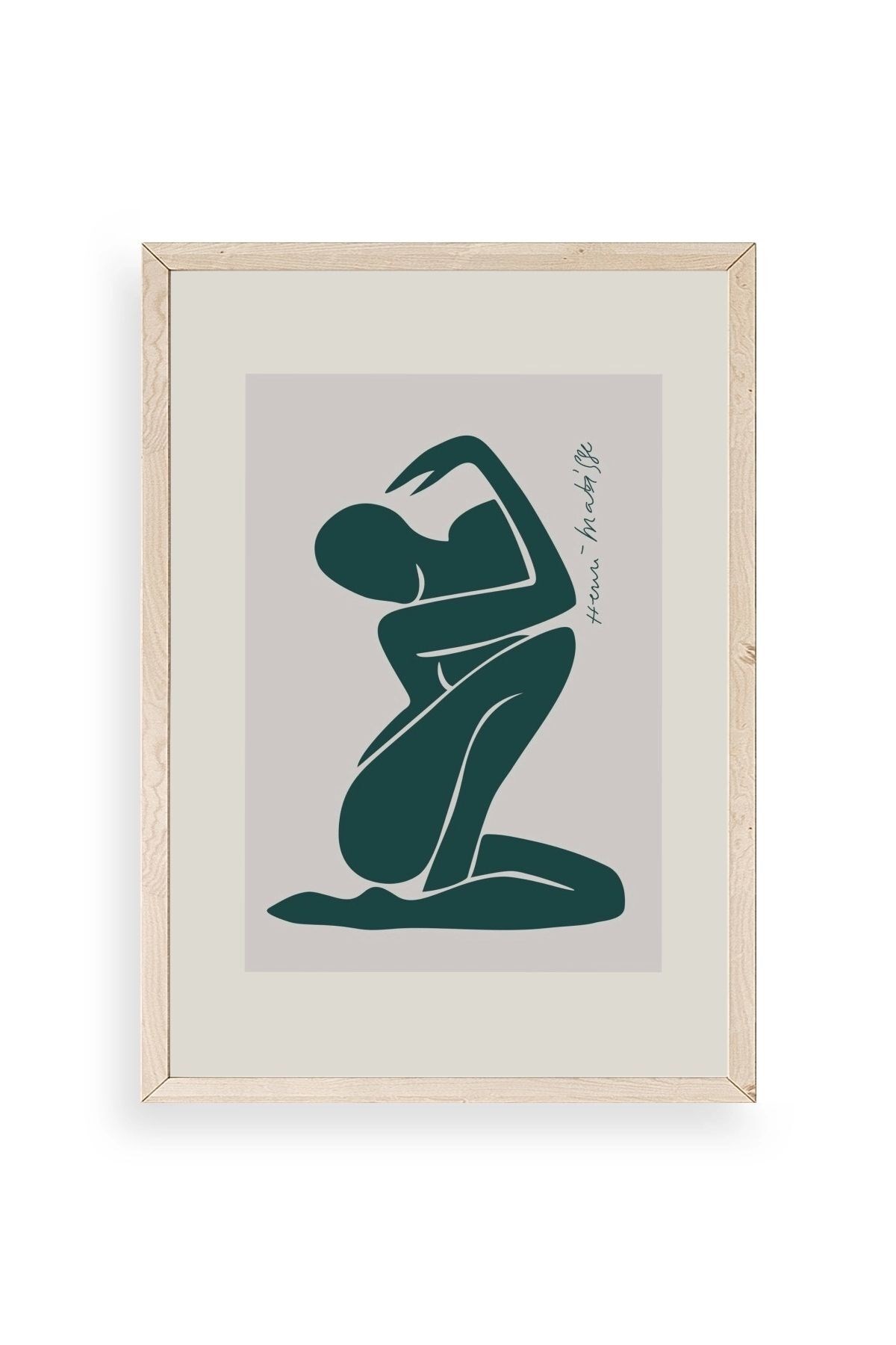 Modern Ahşap Çerçeveli Tablo 17 x 23