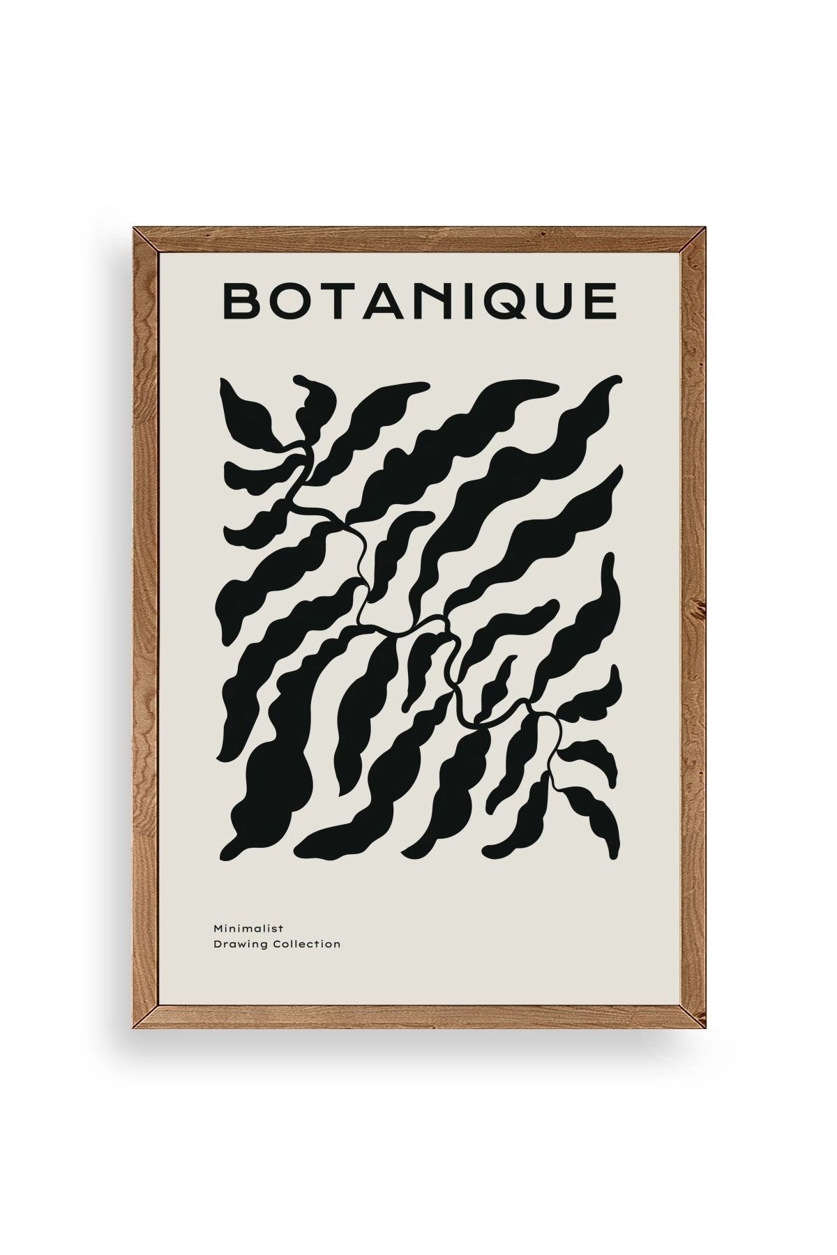 Soyut Ahşap Çerçeveli Tablo 30 x 42