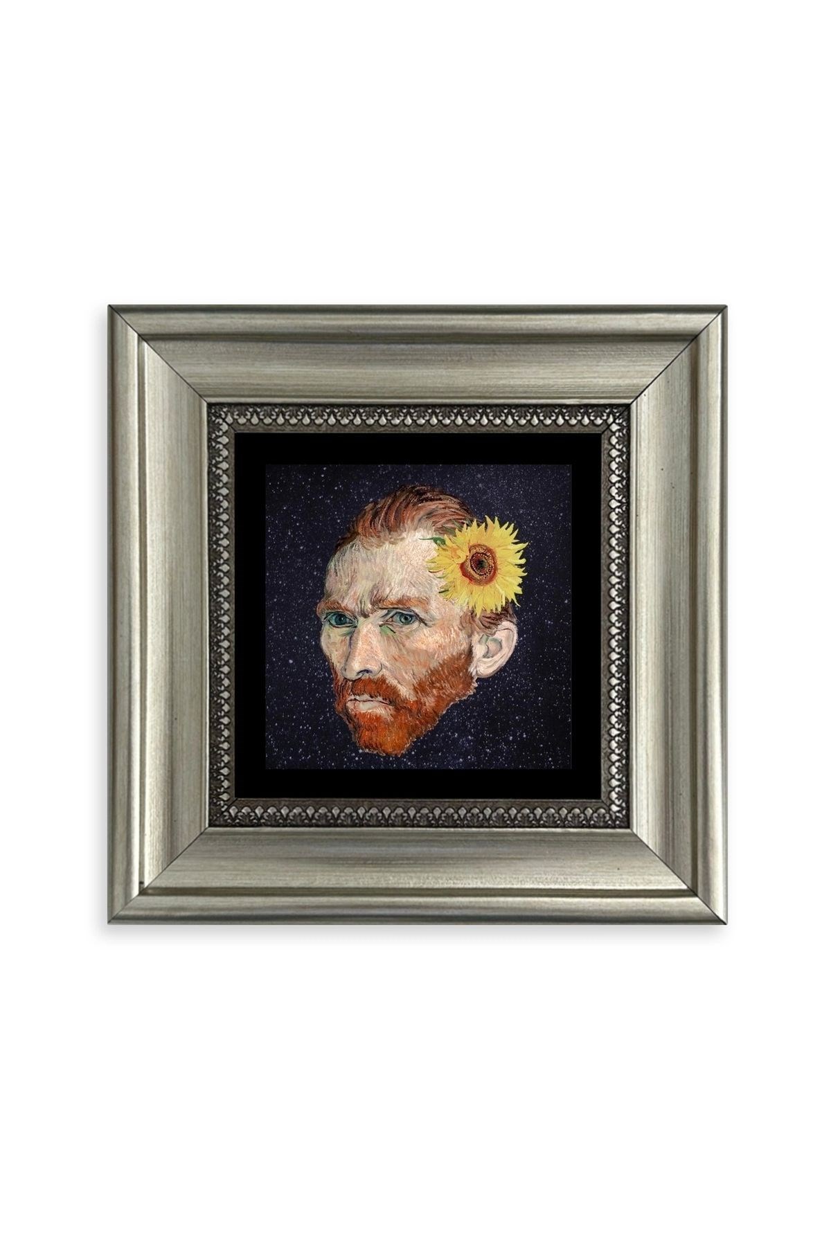 Van Gogh Çerçeveli Taş Tablo 20 cm