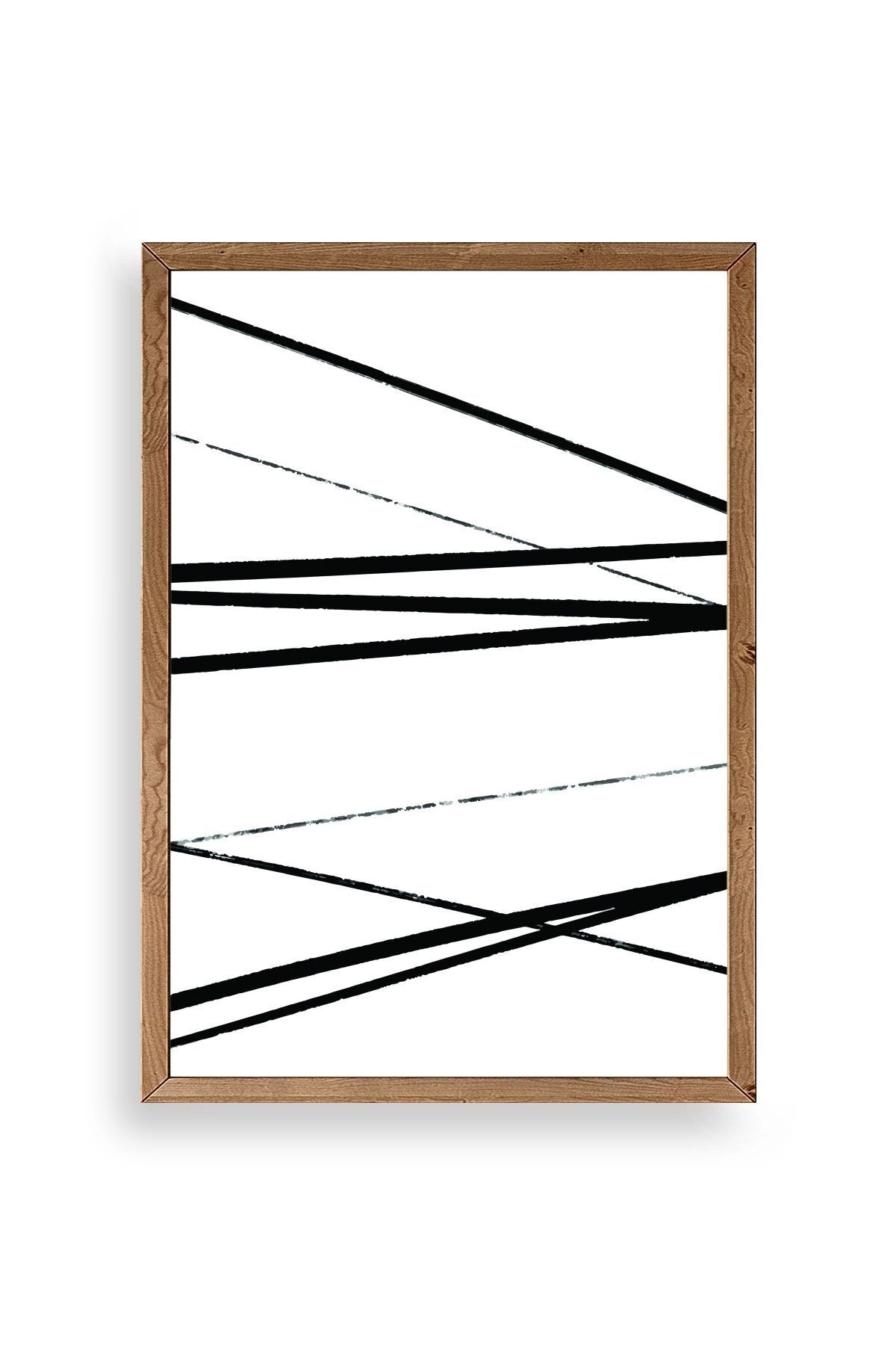 Modern Ahşap Çerçeveli Tablo 50 x 70