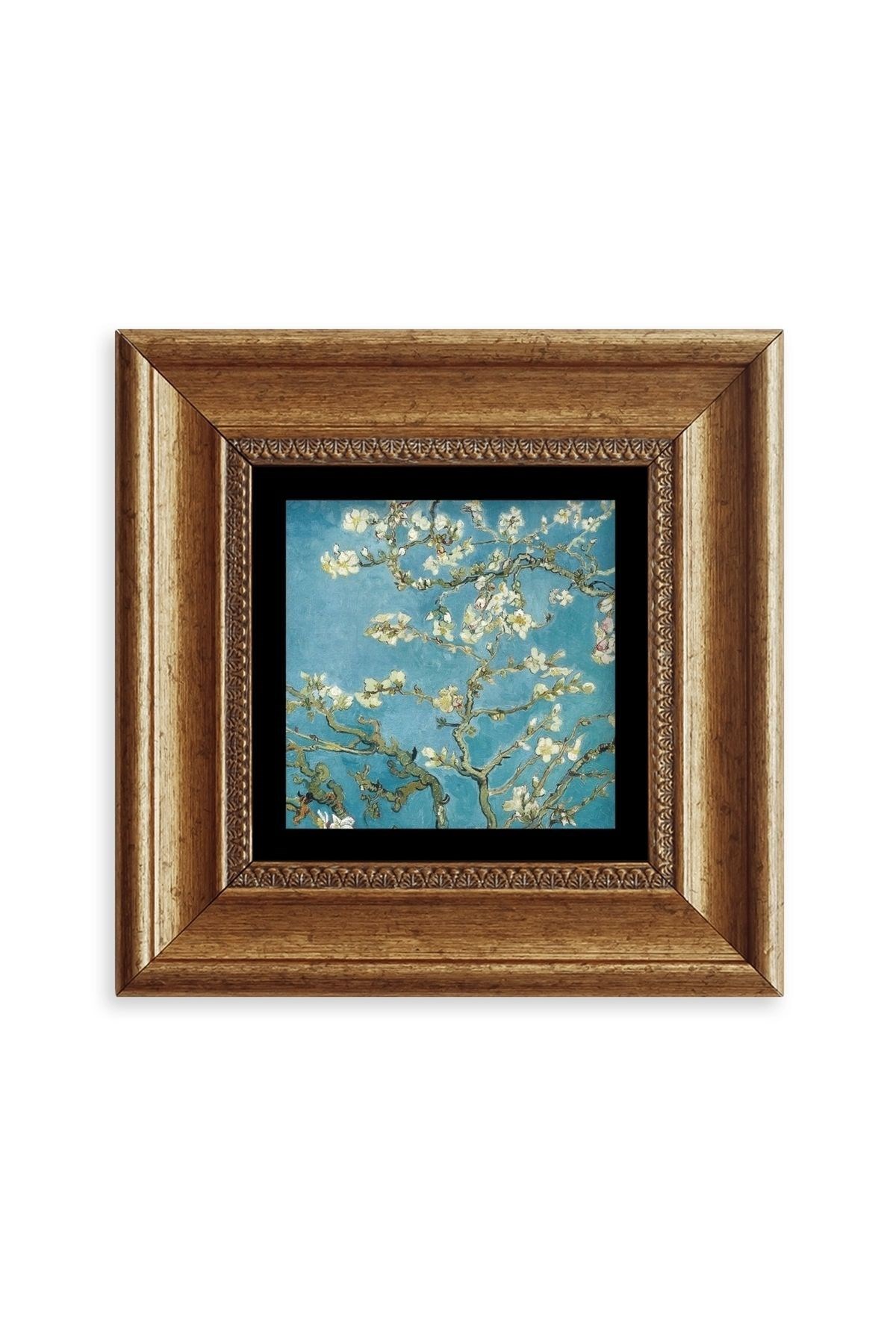 Bahar Çiçekleri Çerçeveli Taş Tablo 20 cm