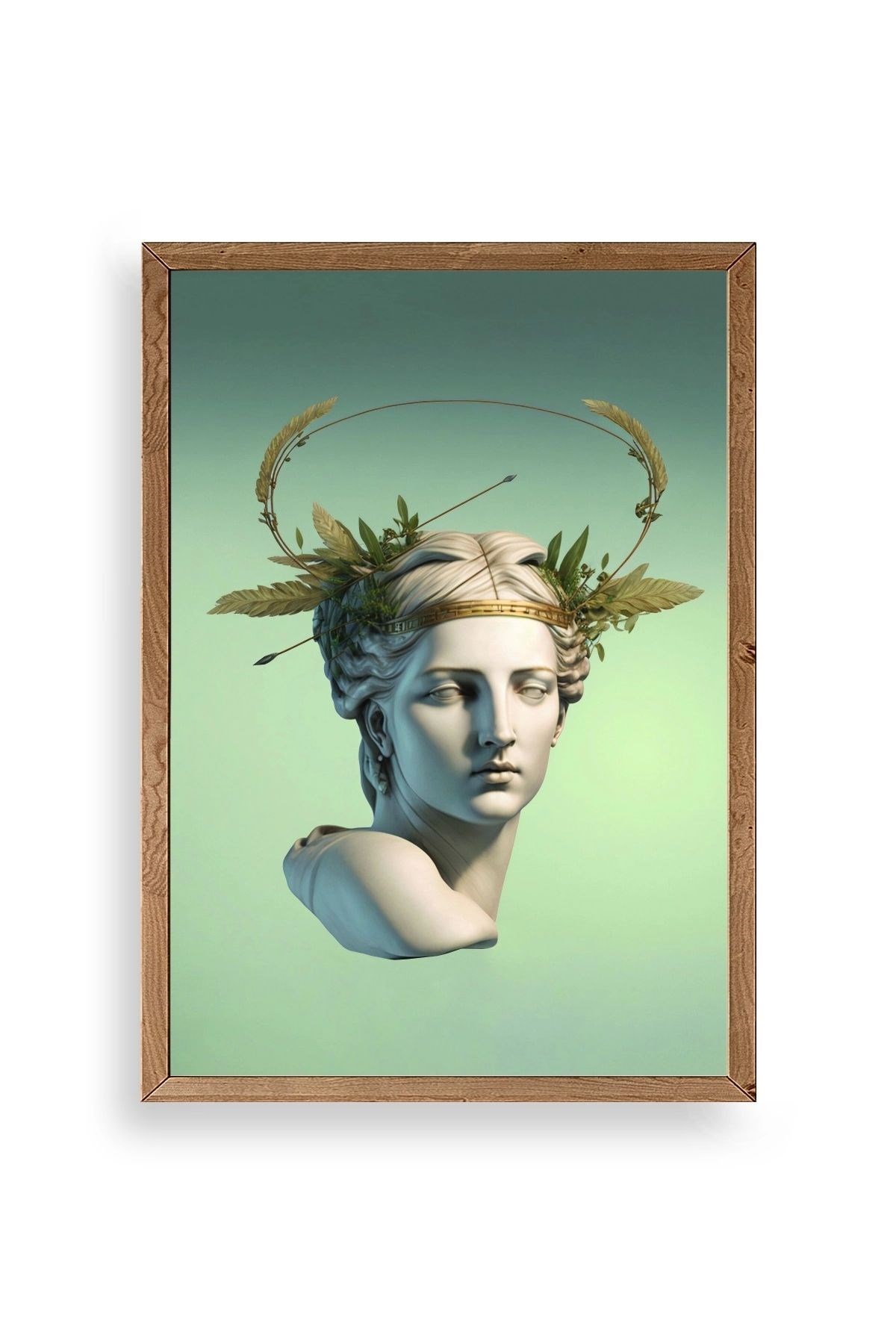 Heykel Ahşap Çerçeveli Tablo 50 x 70