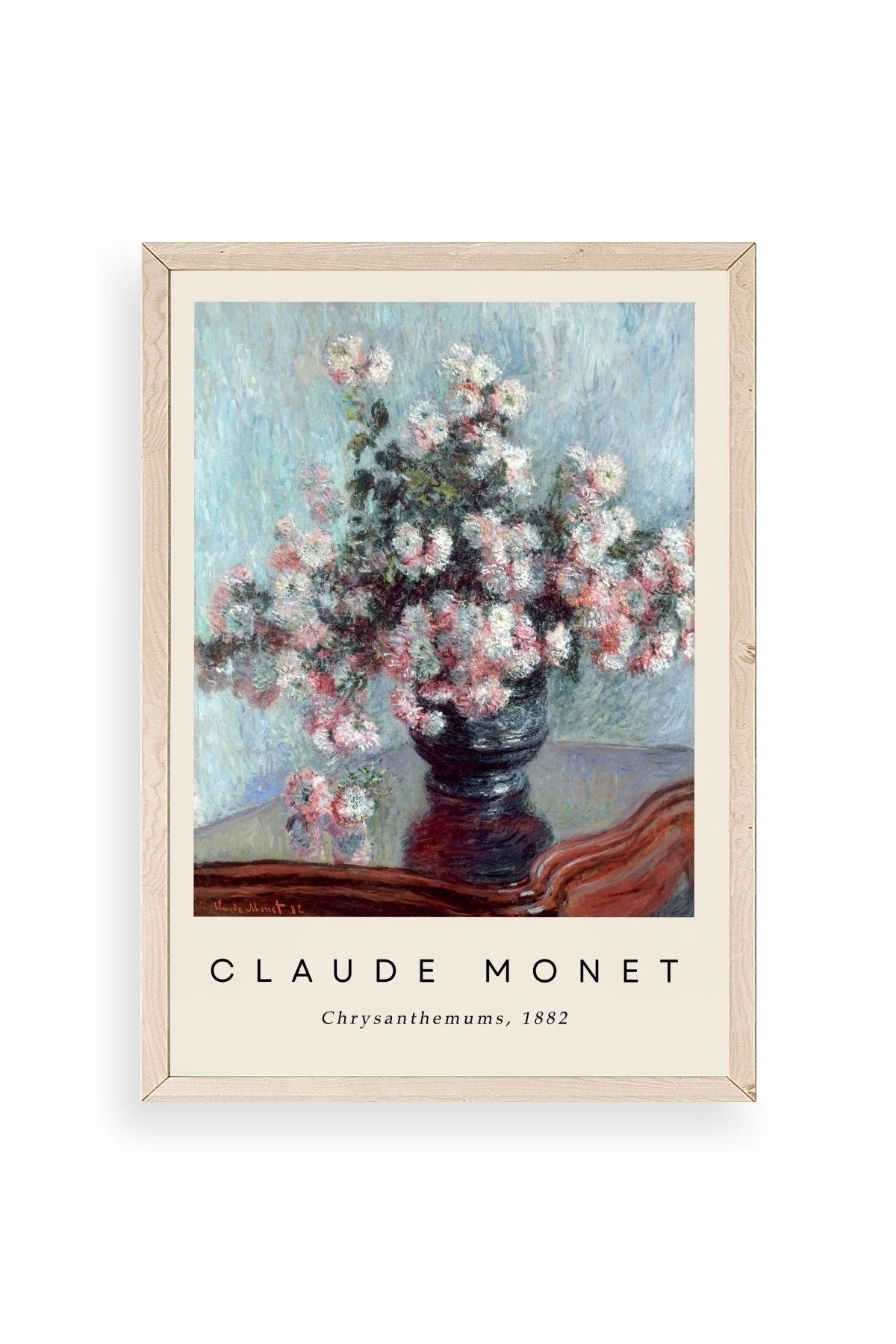 Claude Monet Ahşap Çerçeveli Tablo 17 x 23