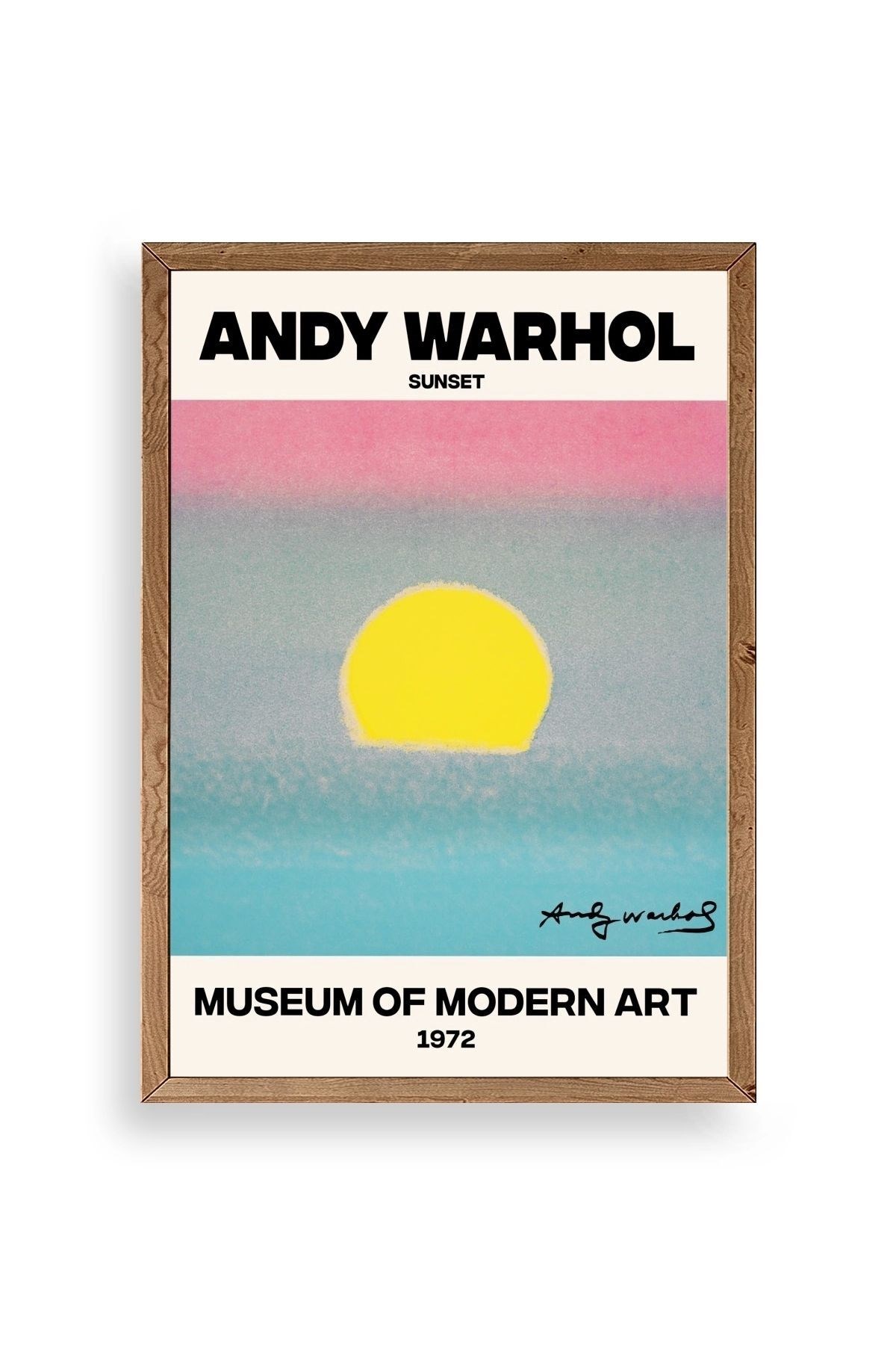 Andy Warhol Ahşap Çerçeveli Tablo 50 x 70