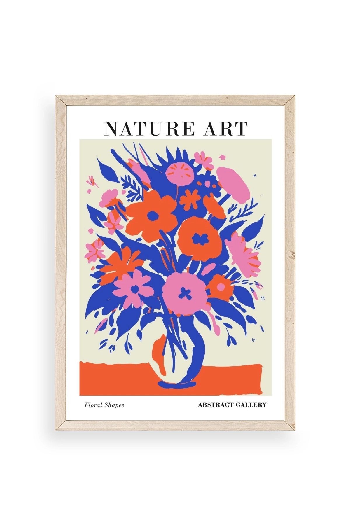 Çiçek Ahşap Çerçeveli Tablo 30 x 42