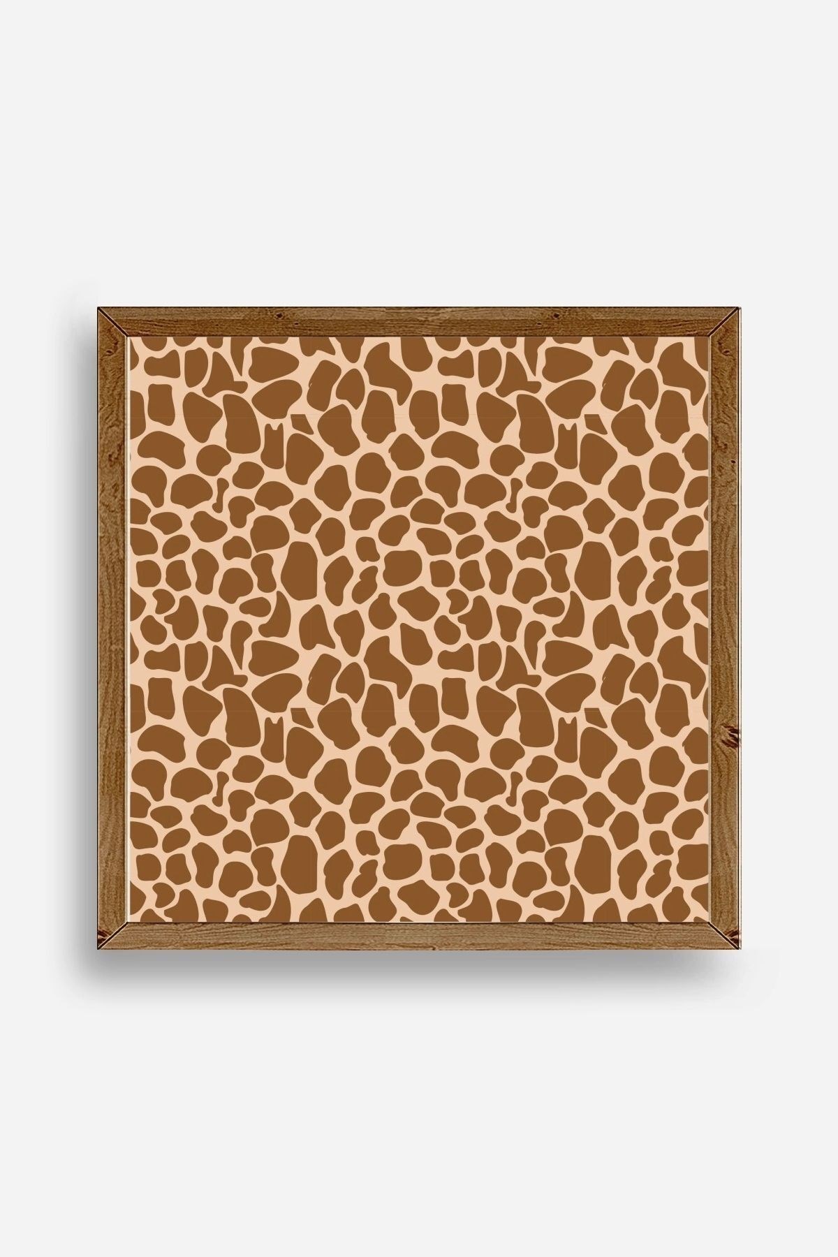 Desen Ahşap Çerçeveli Tablo 50 x 50