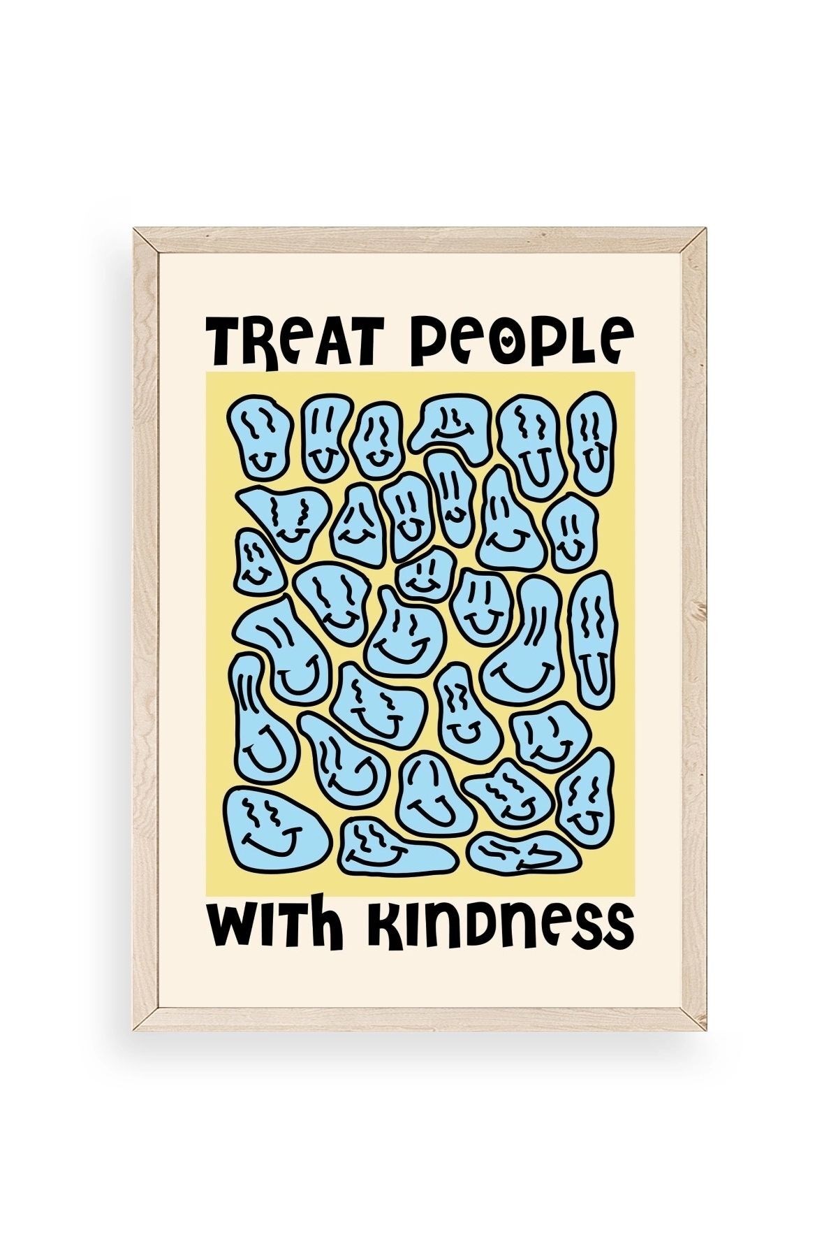 Motto Ahşap Çerçeveli Tablo 50 x 70