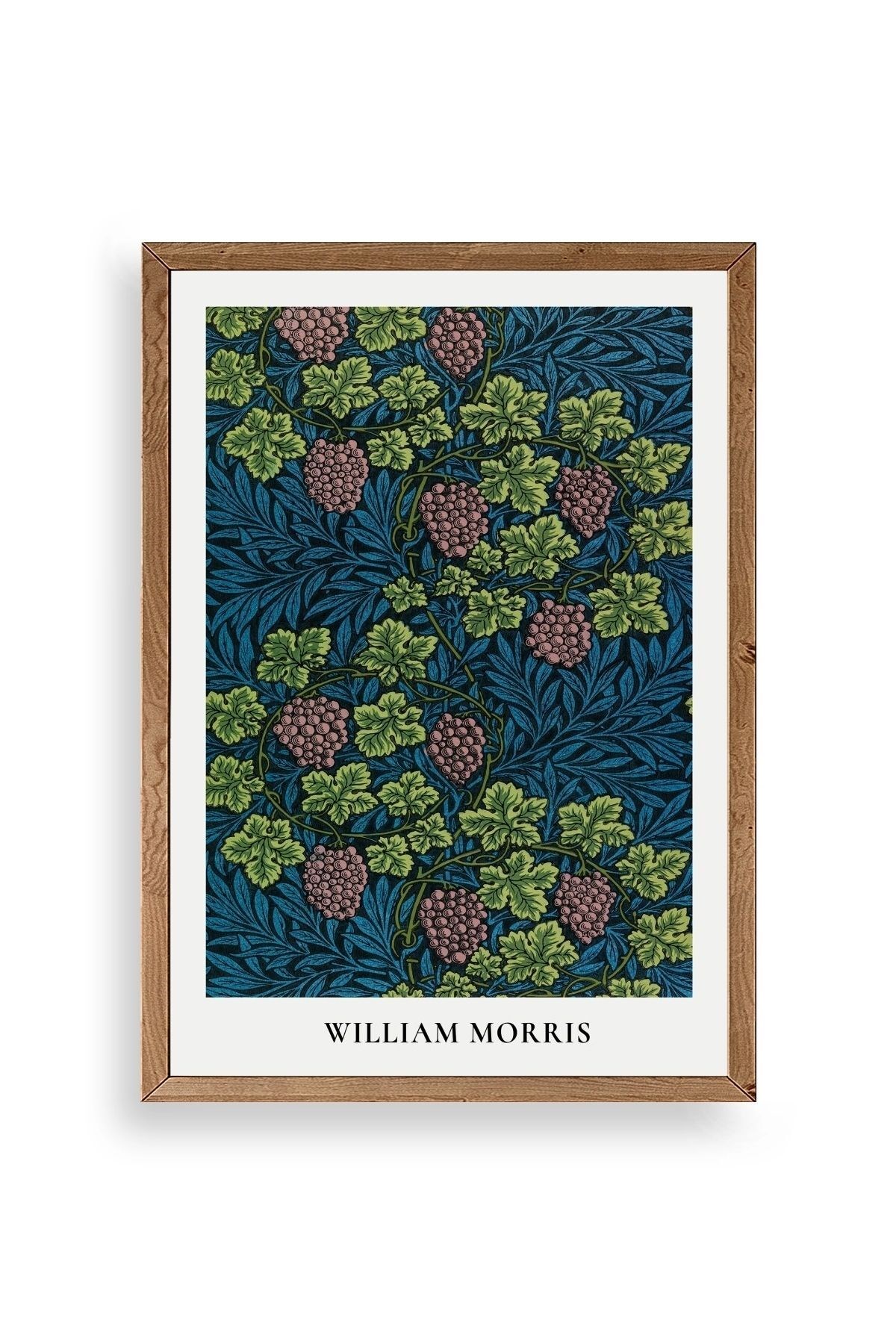 William Morris Ahşap Çerçeveli Tablo 17 x 23
