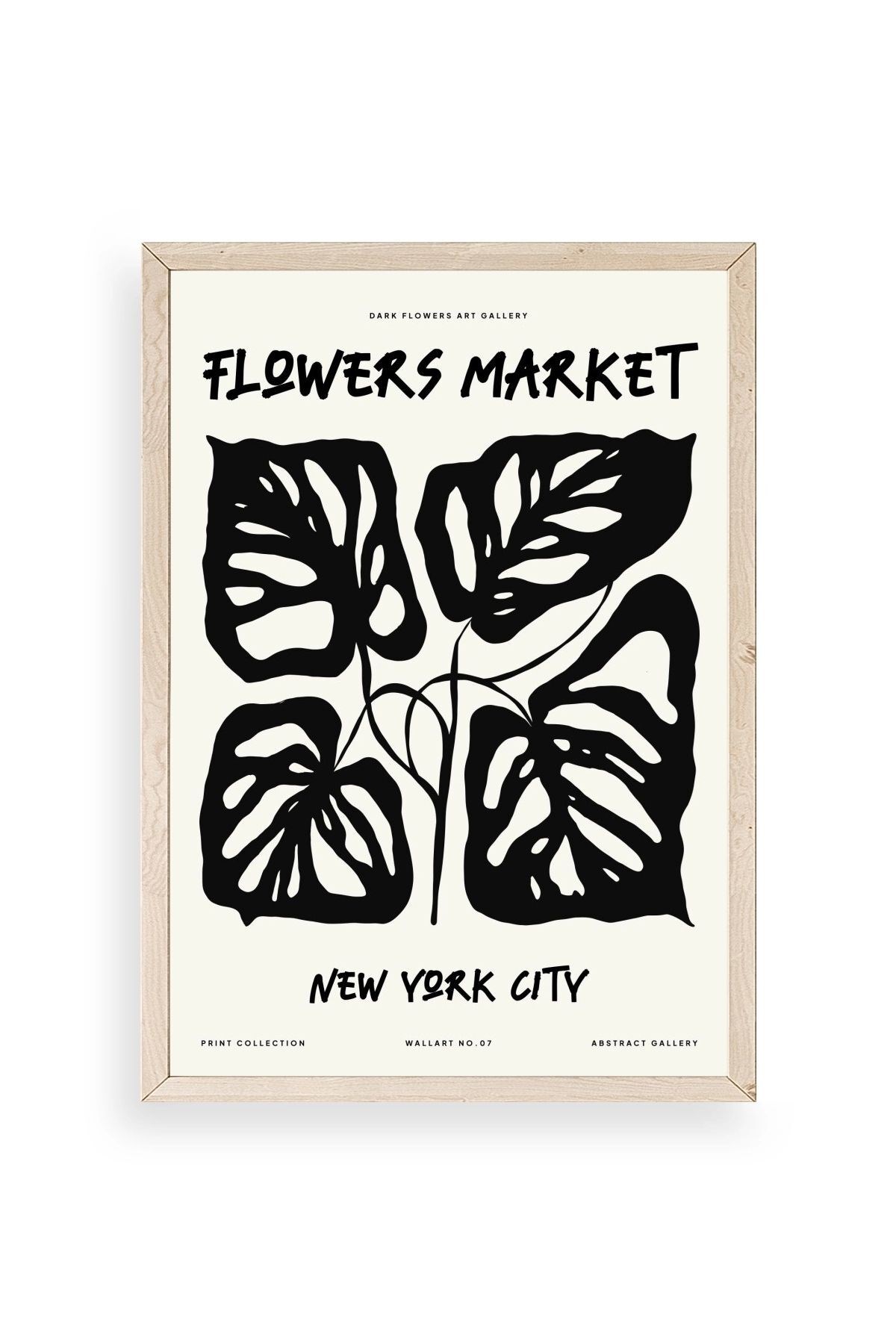 Yaprak Ahşap Çerçeveli Tablo 17 x 23