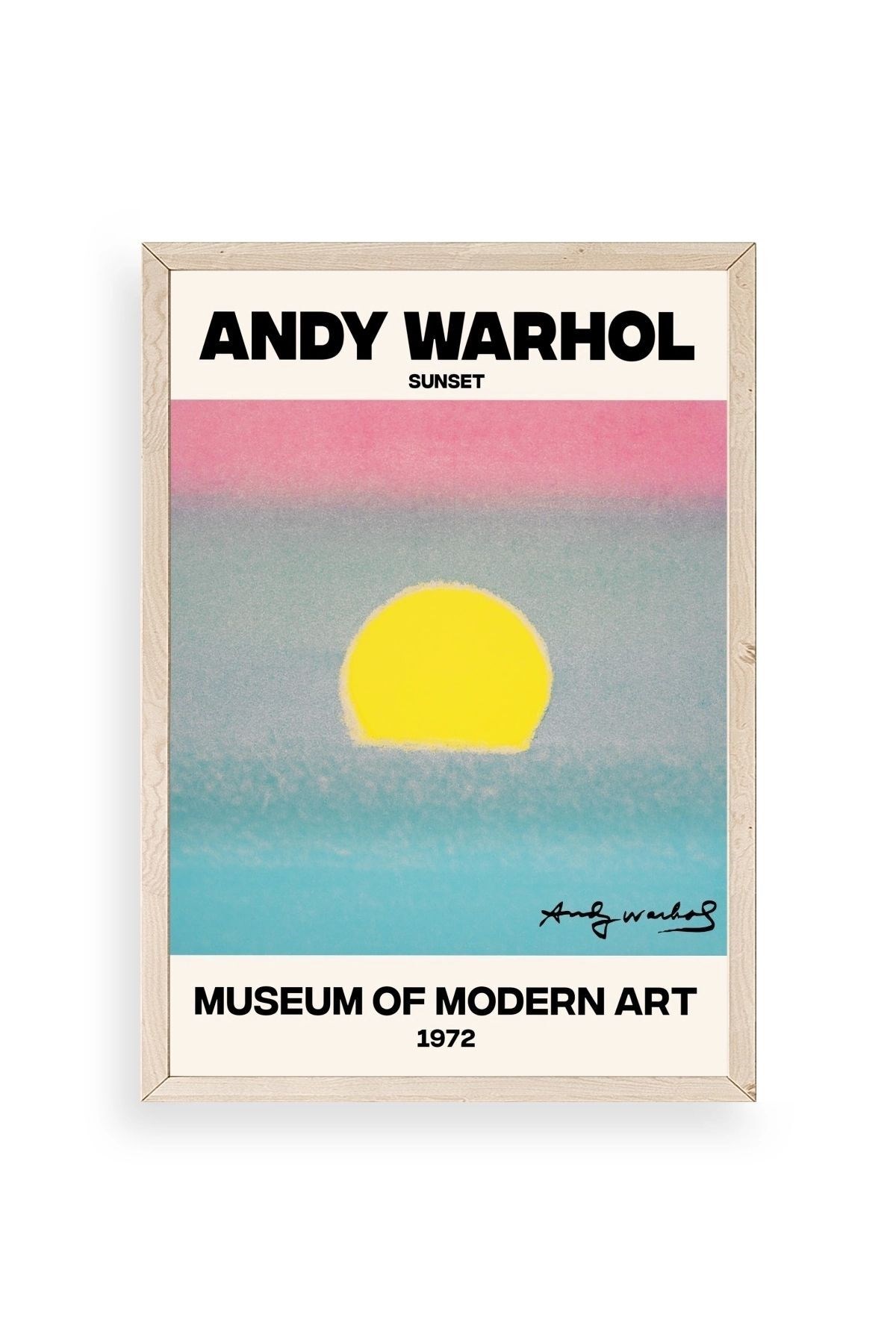 Andy Warhol Ahşap Çerçeveli Tablo 50 x 70