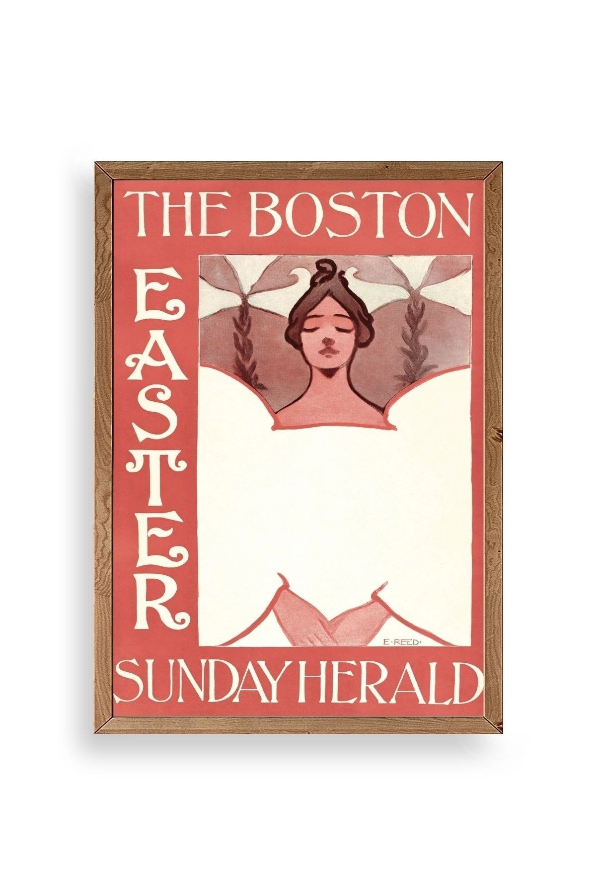 E. Reed Ahşap Çerçeveli Tablo 50 x 70