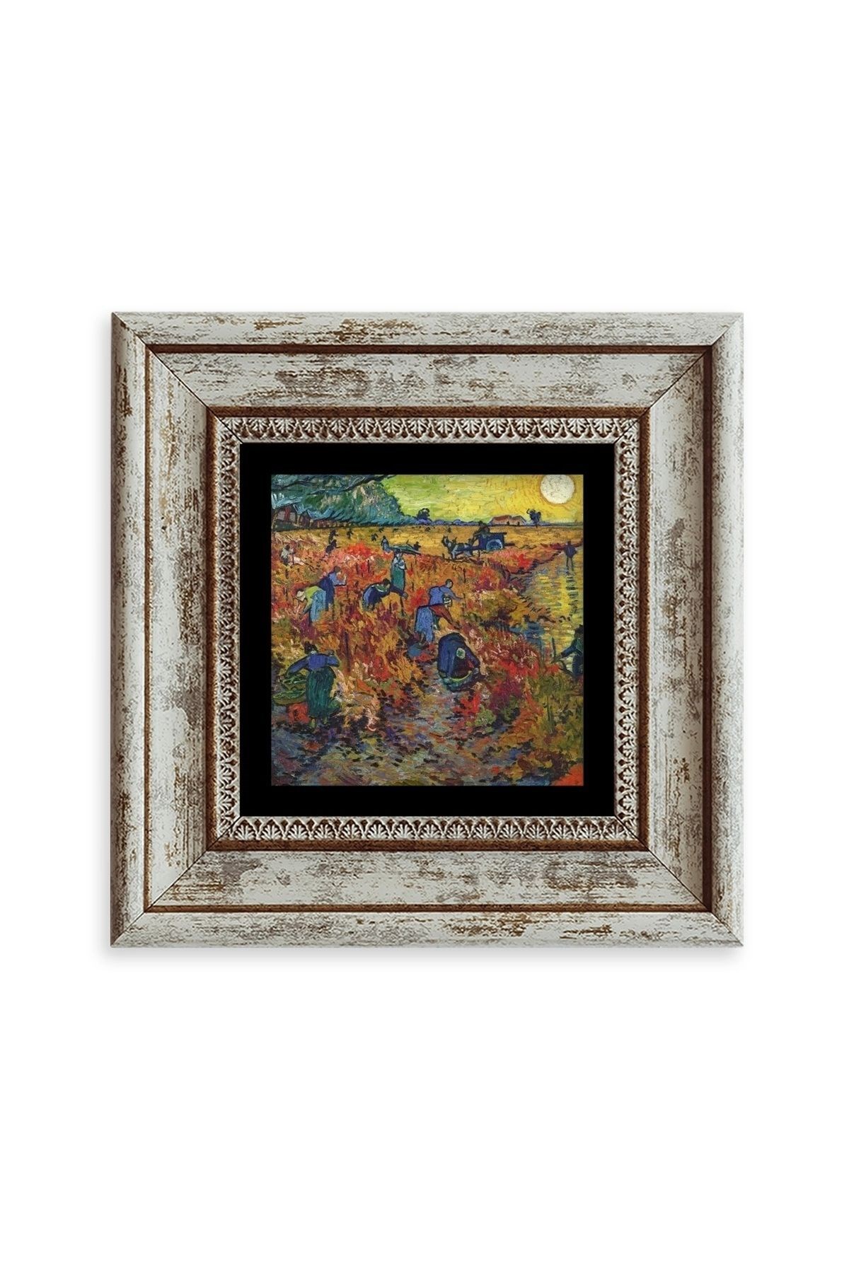 Van Gogh Çerçeveli Taş Tablo 20 cm