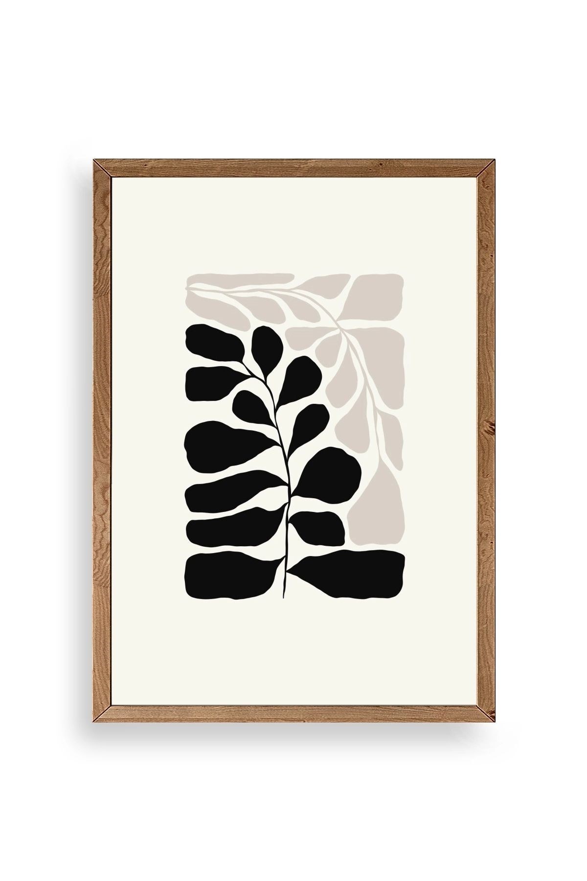 Yaprak Ahşap Çerçeveli Tablo 17 x 23