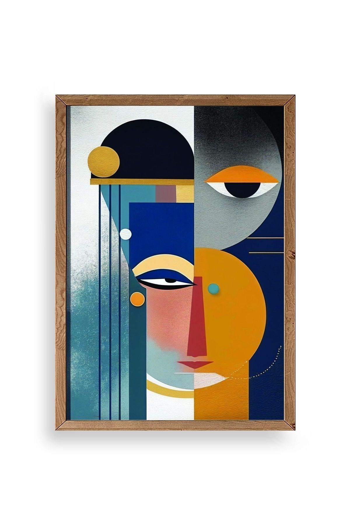 Modern Ahşap Çerçeveli Tablo 17 x 23