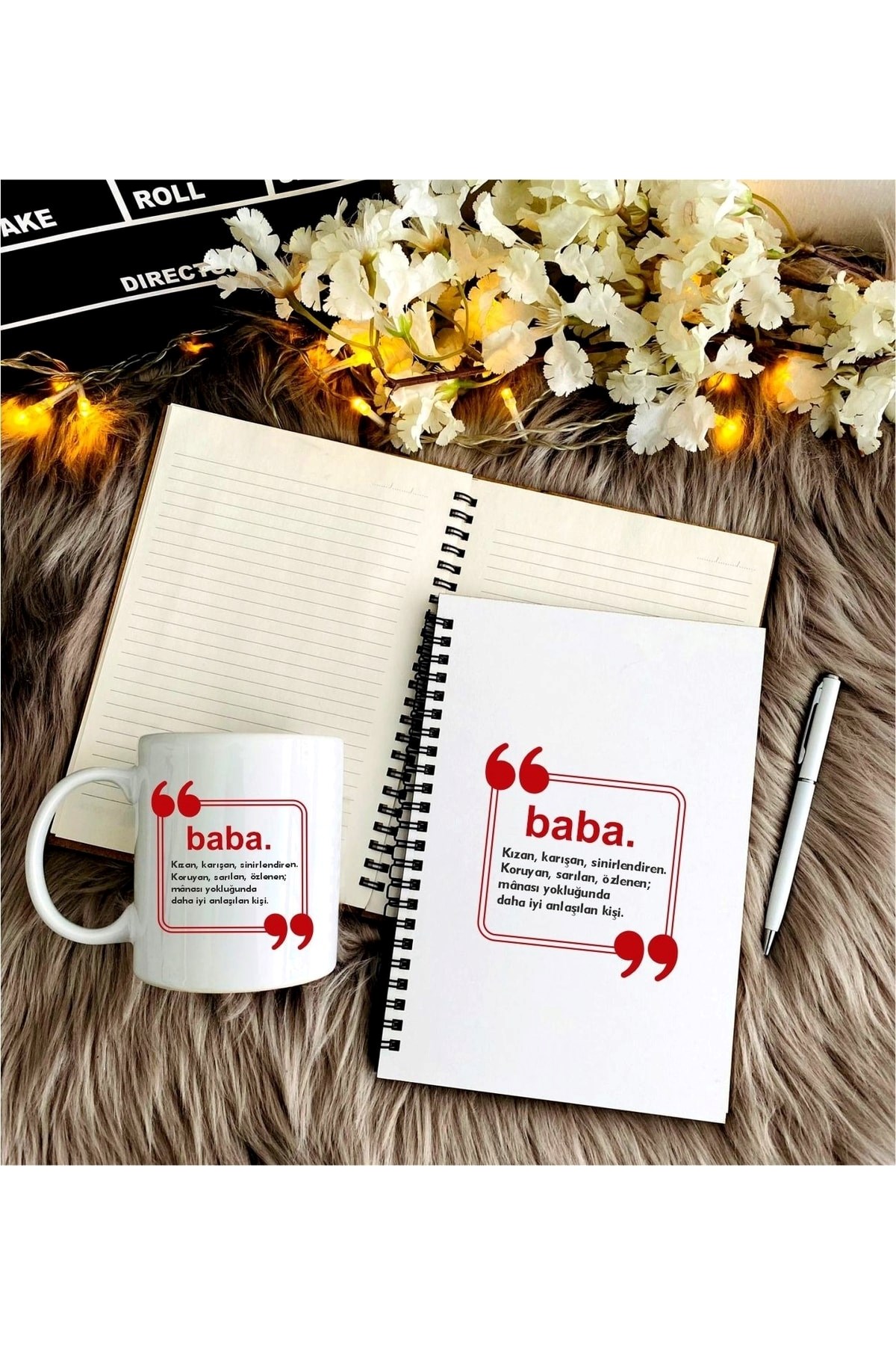 Babalar Günü Kalem, Defter Ve Kupa Seti