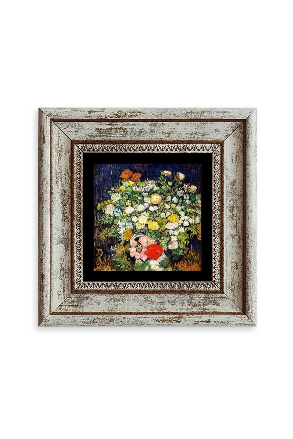 Van Gogh Çerçeveli Taş Tablo 20 cm