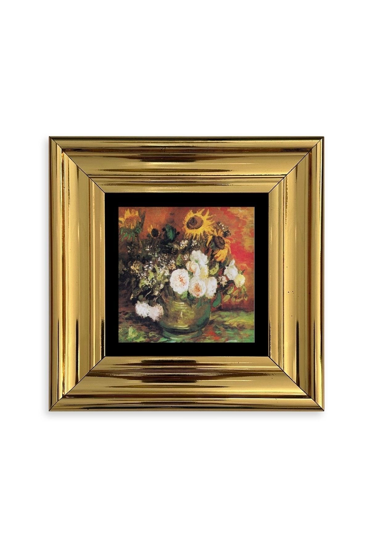 Van Gogh Çerçeveli Taş Tablo 20 cm
