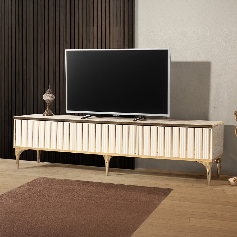 CVC WOOD Solstice TV Ünitesi - 180 cm - 4 Renk Seçeneği - Modern Tasarım ve Fonksiyonel Depolama