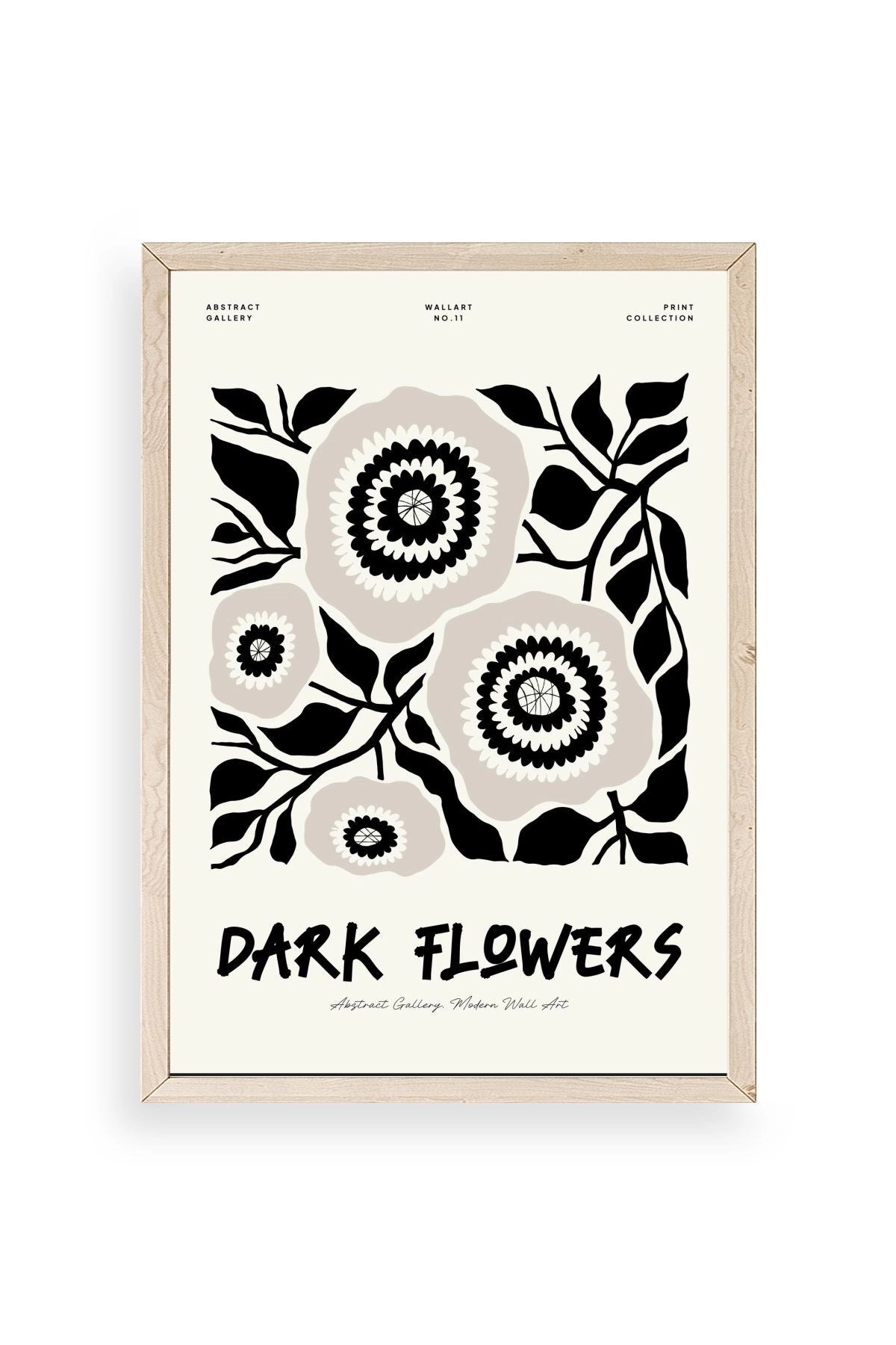 Çiçek Ahşap Çerçeveli Tablo 23 x 30