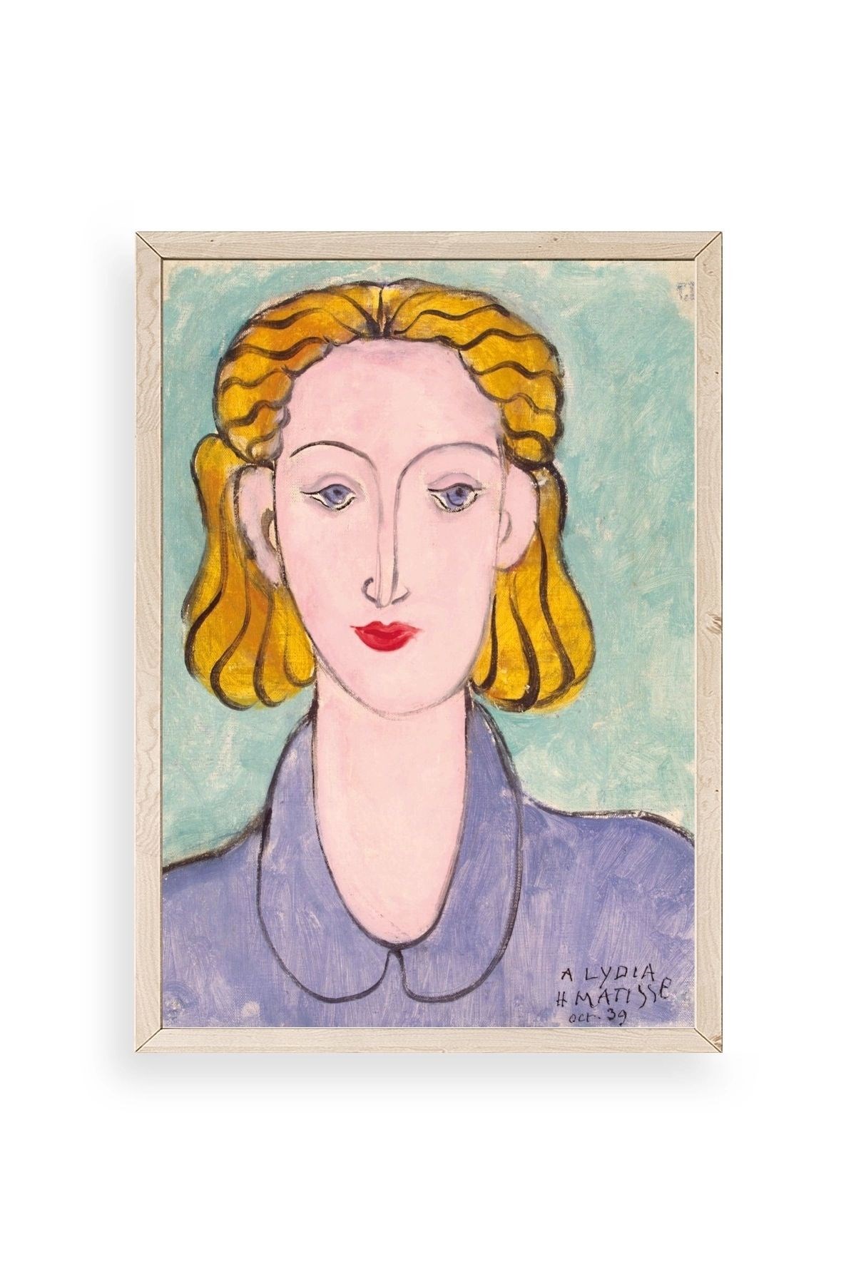 Henri Matisse Ahşap Çerçeveli Tablo 23 x 30