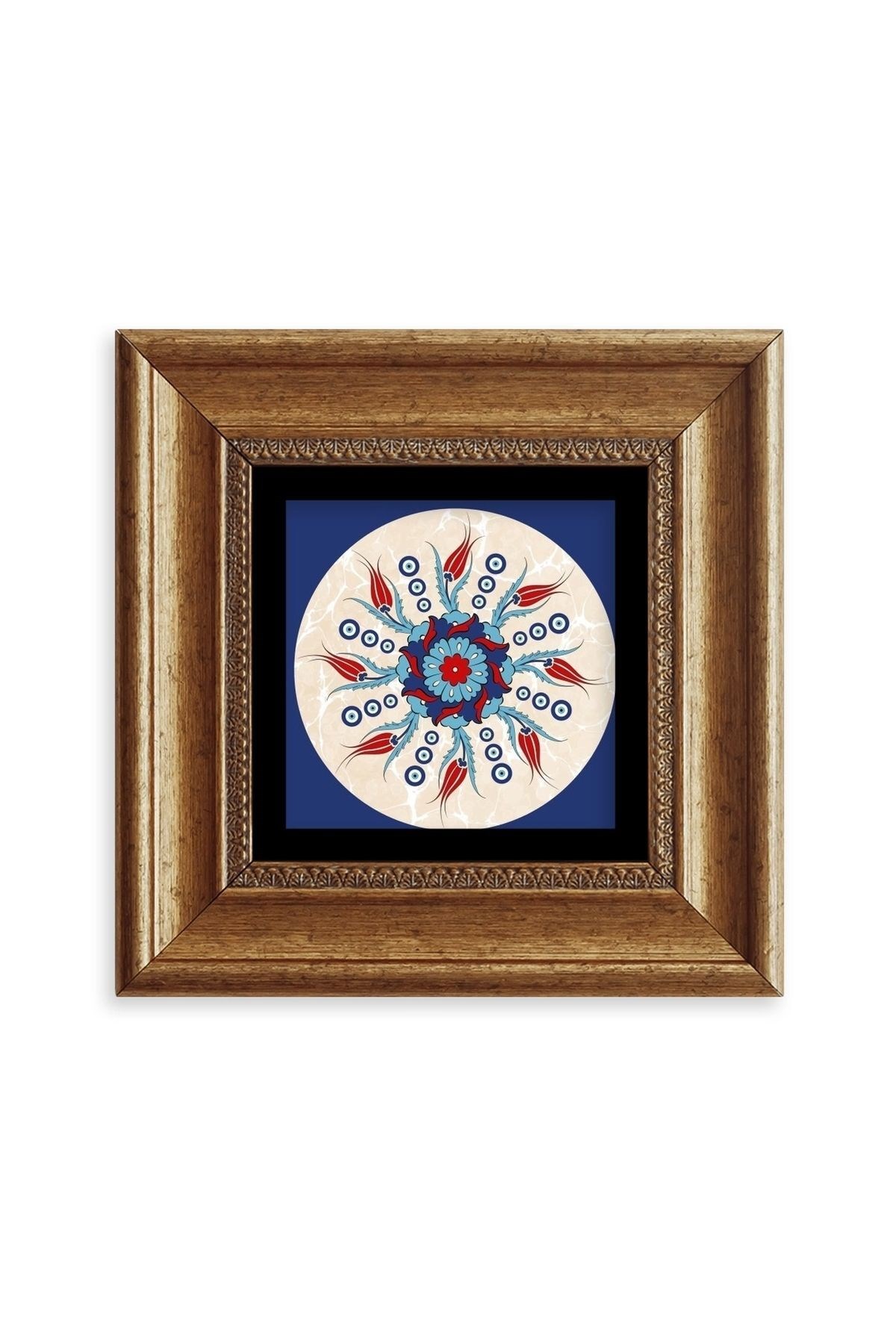 Selçuklu Motif Çerçeveli Taş Tablo 20 cm