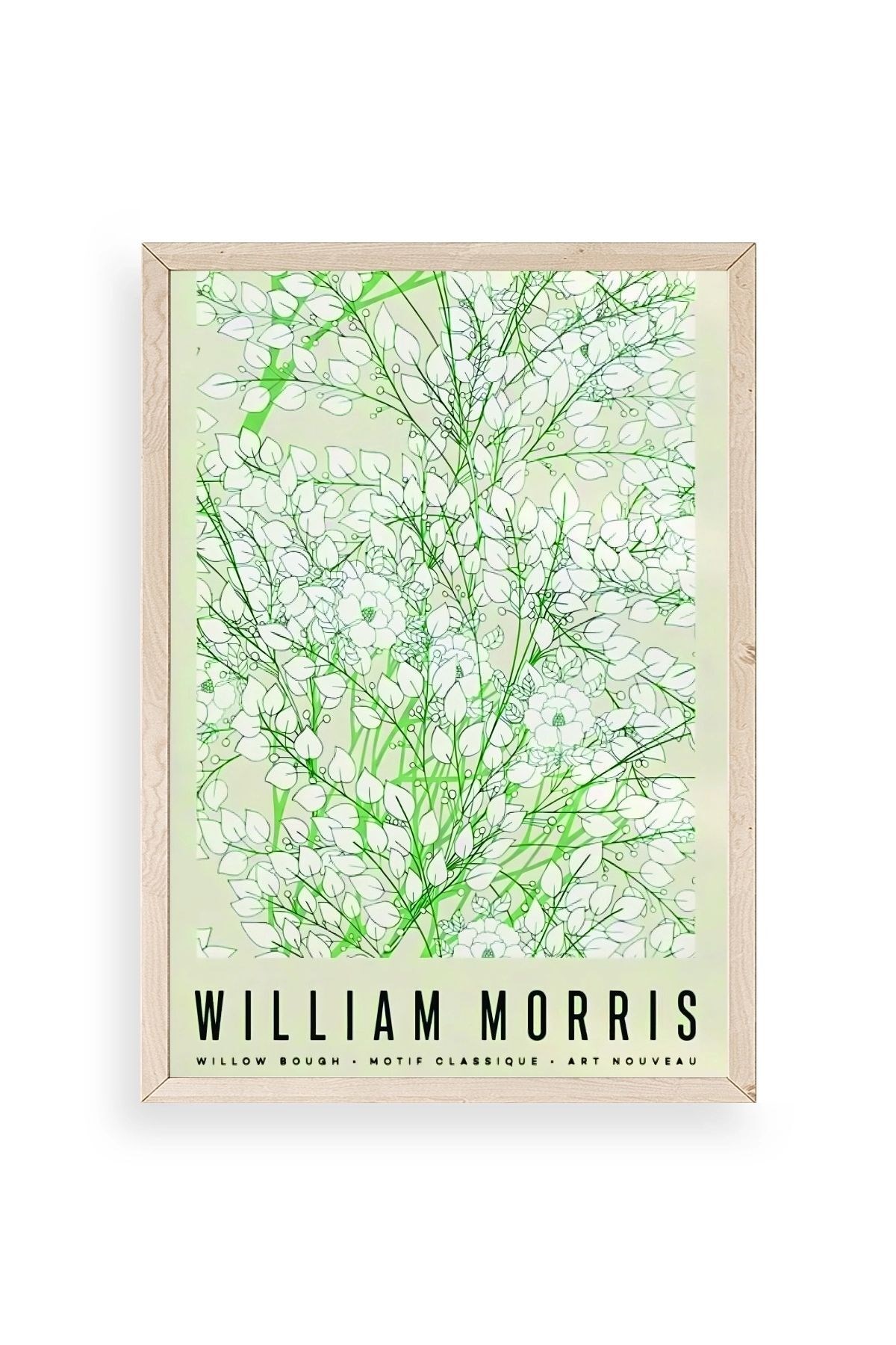 Çiçekler Ahşap Çerçeveli Tablo 17 x 23