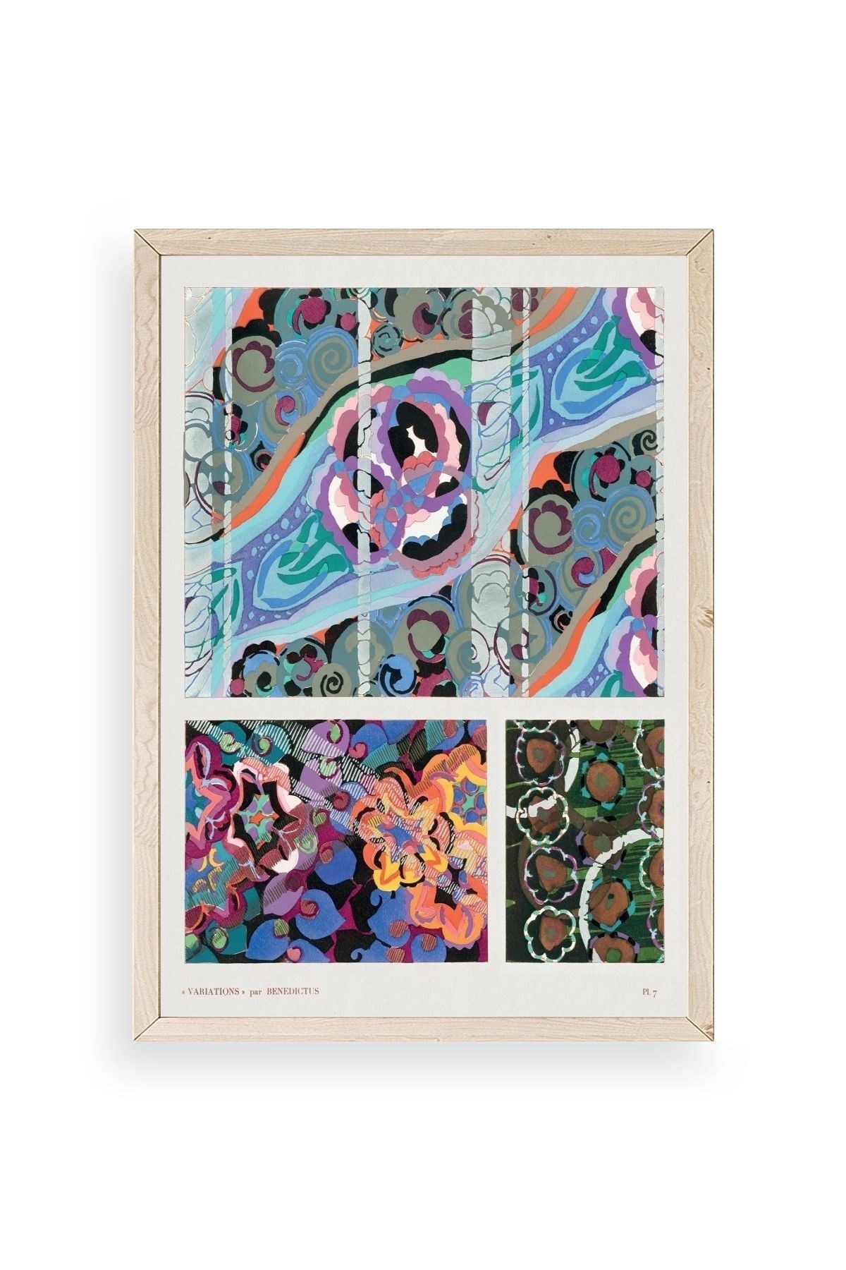 Varyasyonlar Ahşap Çerçeveli Tablo 50 x 70